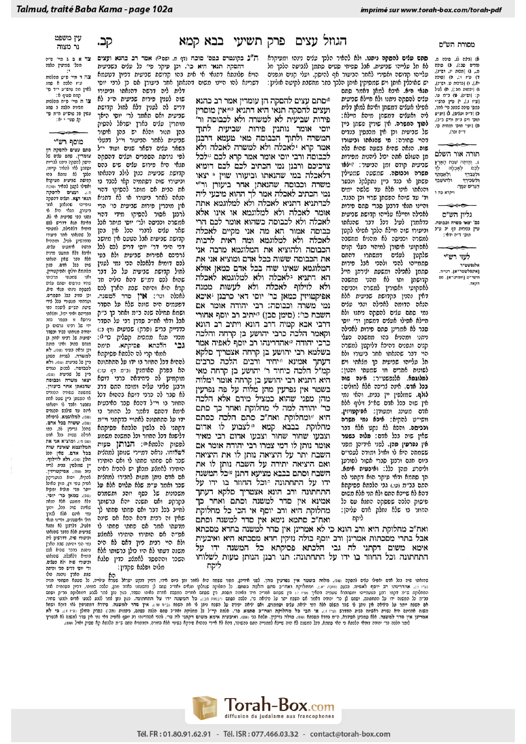 Torah-Box scan of Bava Kamma 102a
