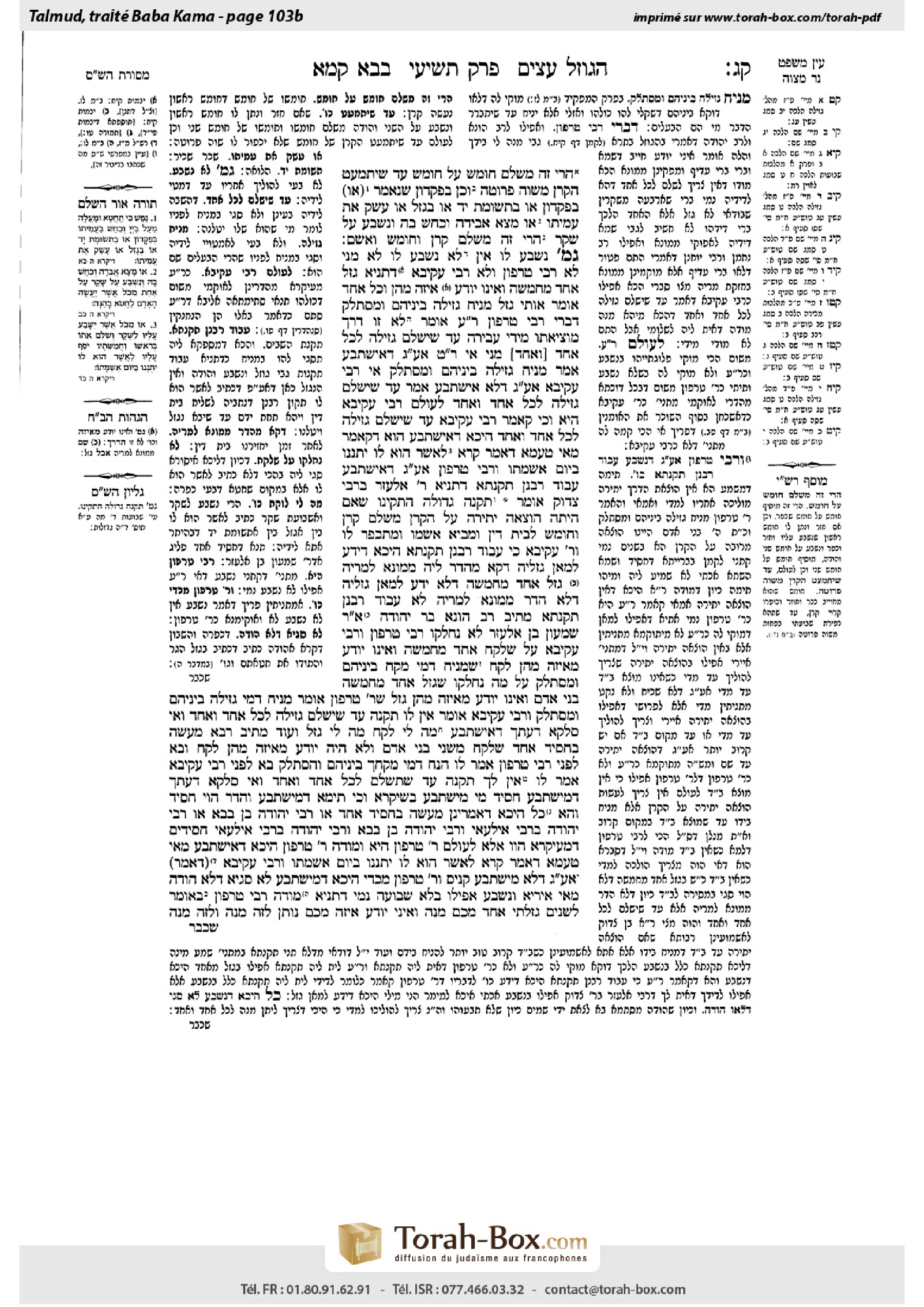 Torah-Box scan of Bava Kamma 103b