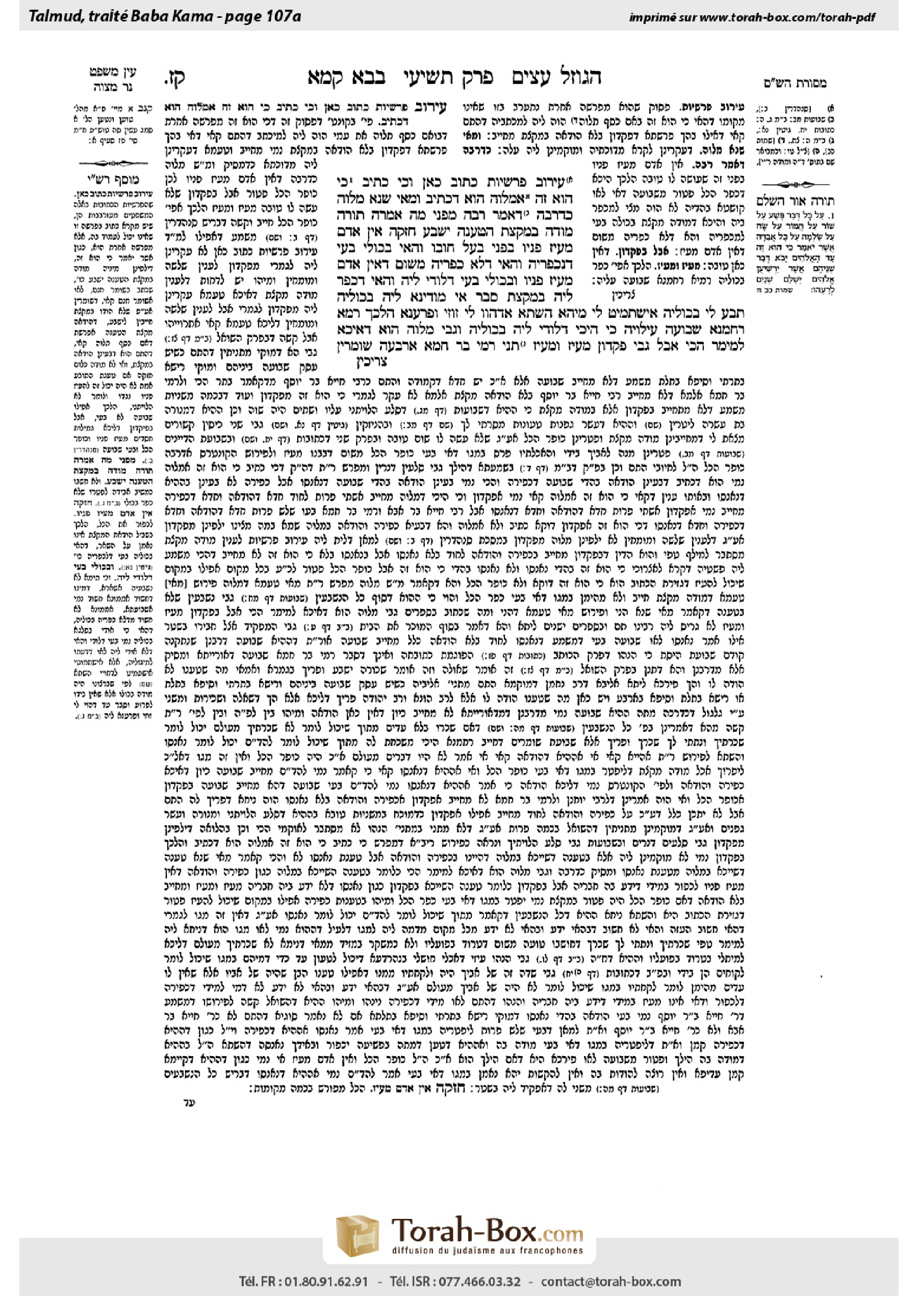Torah-Box scan of Bava Kamma 107a