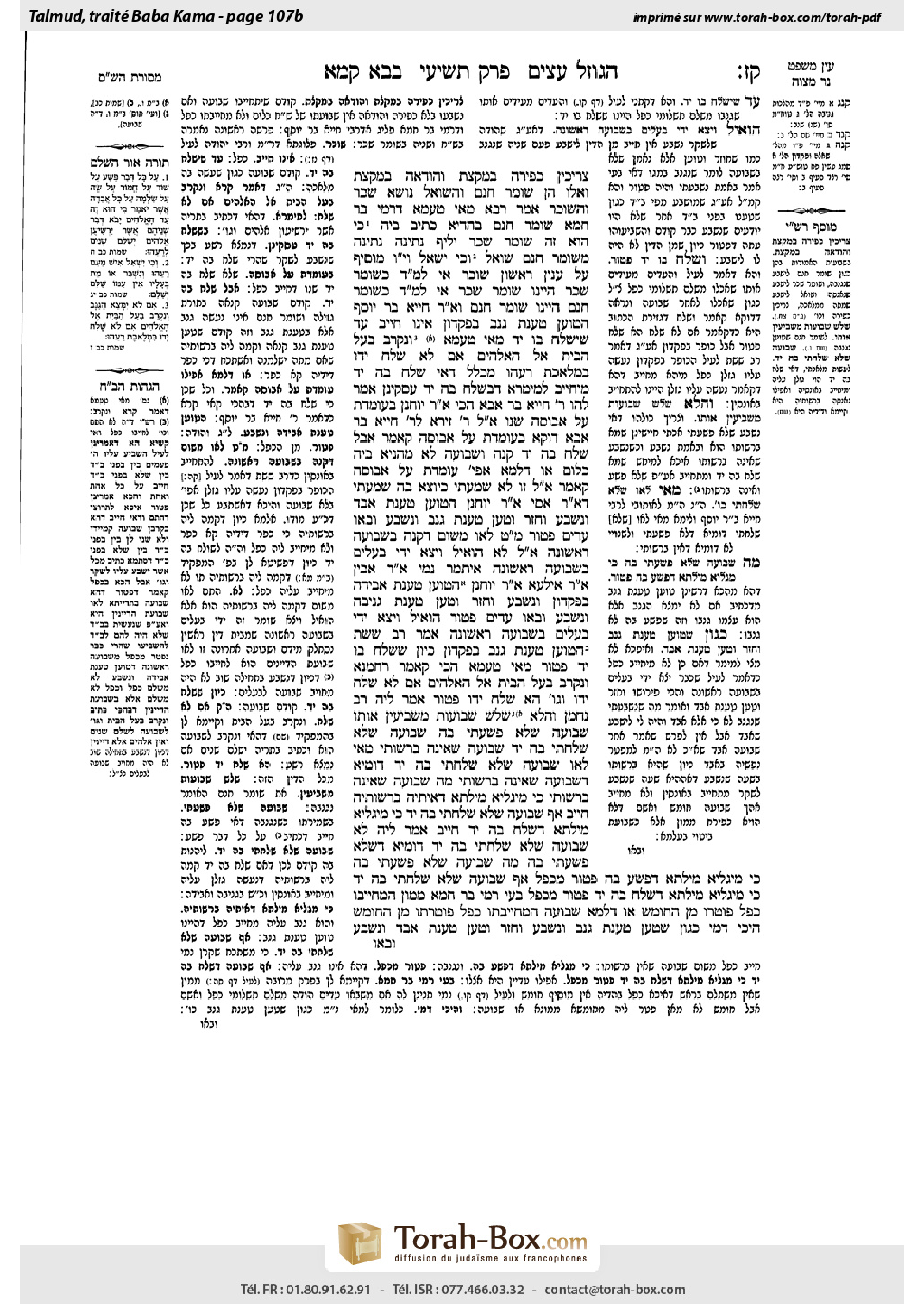 Torah-Box scan of Bava Kamma 107b