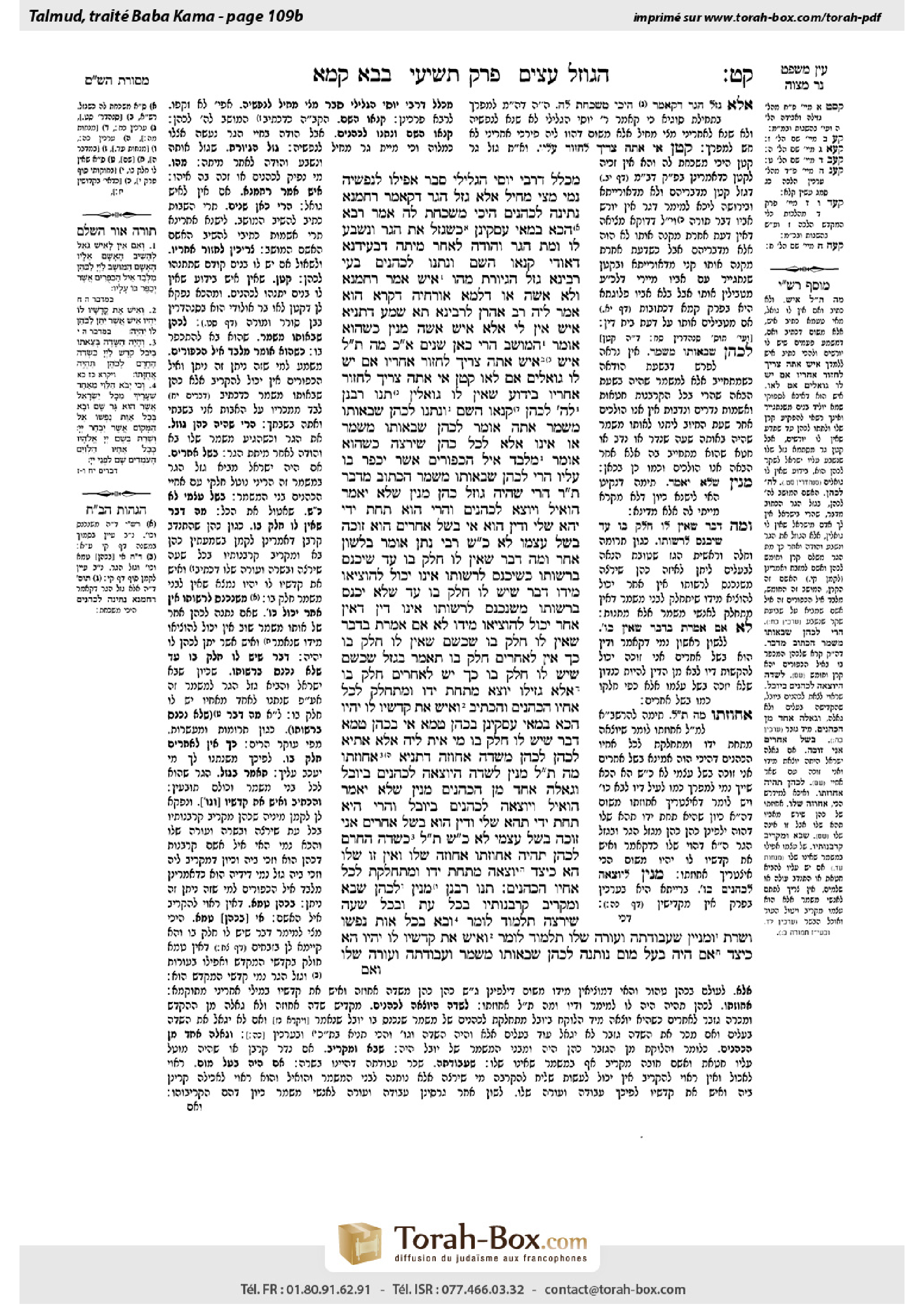 Torah-Box scan of Bava Kamma 109b