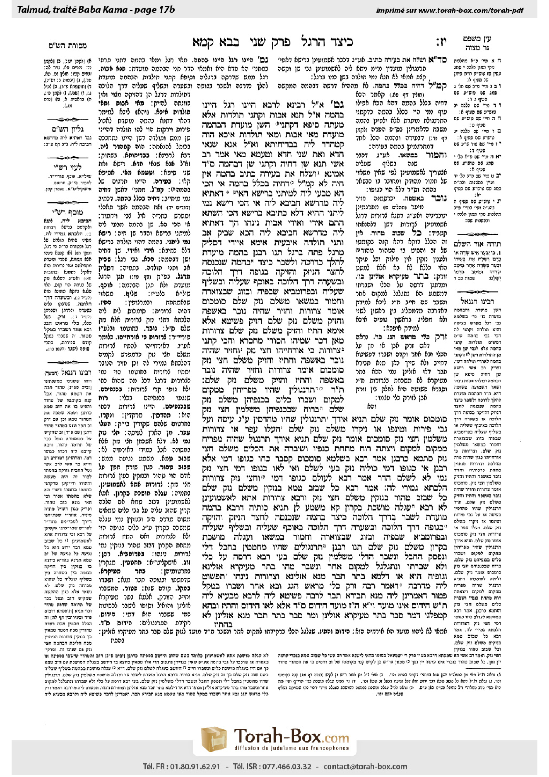 Torah-Box scan of Bava Kamma 17b