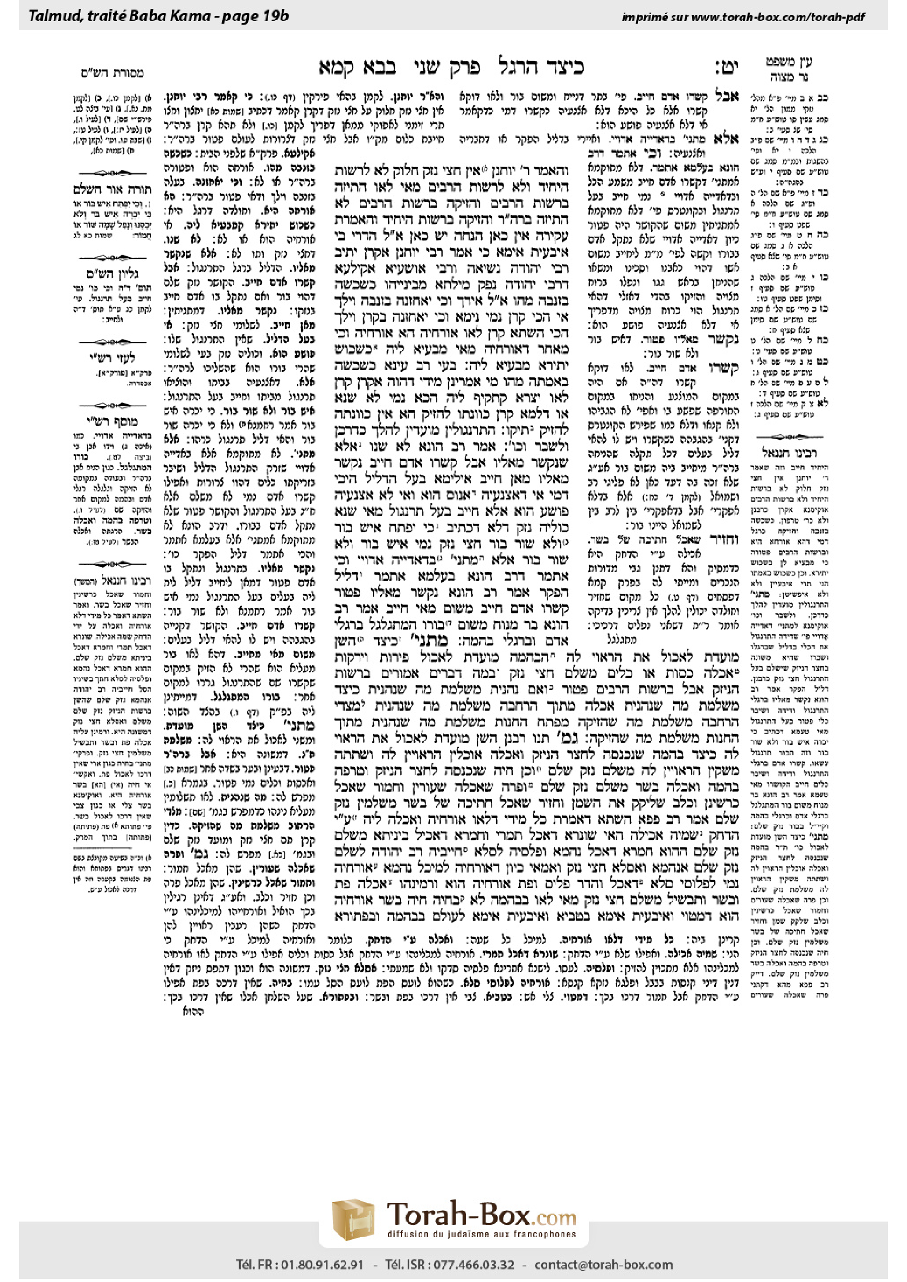 Torah-Box scan of Bava Kamma 19b