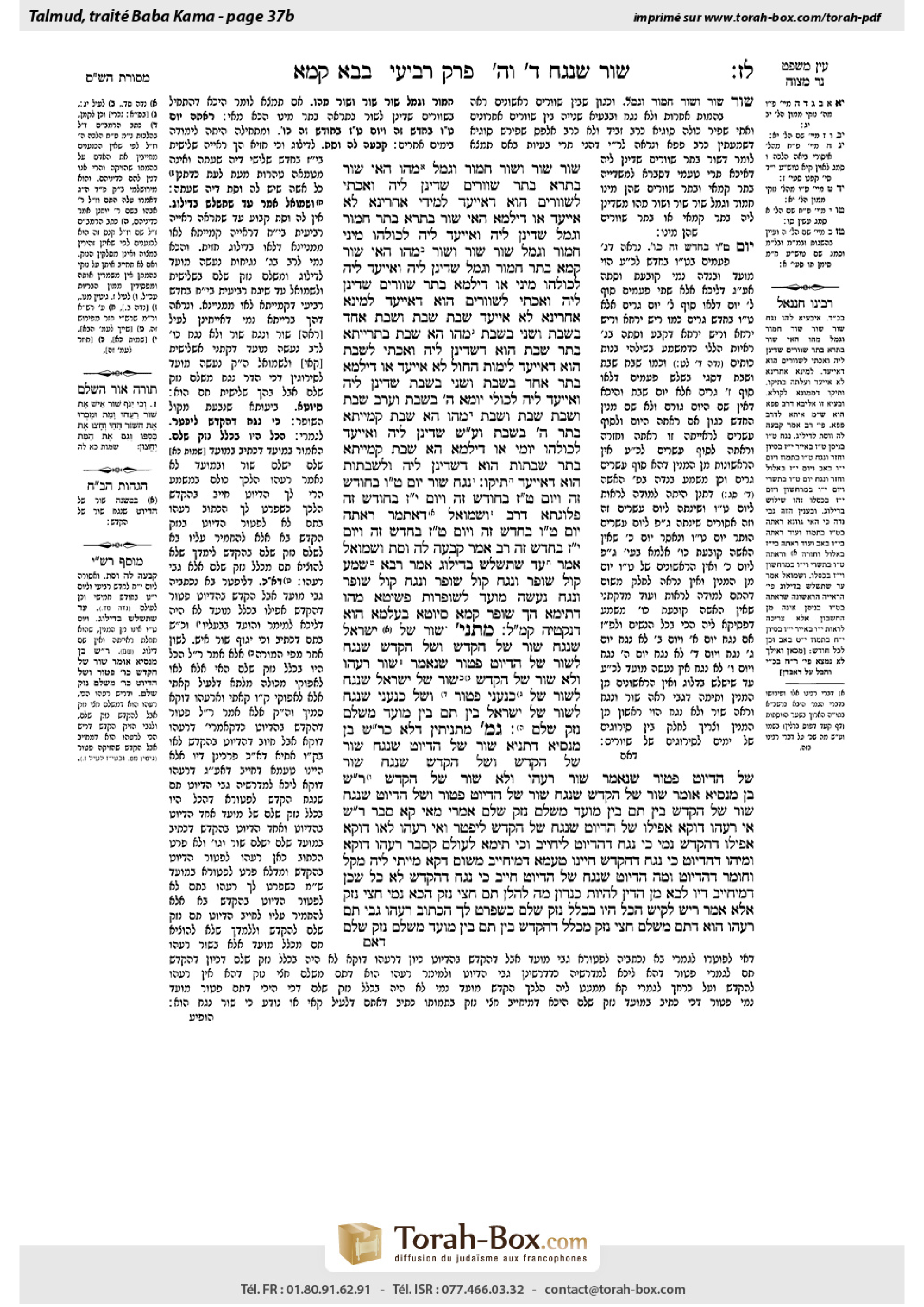Torah-Box scan of Bava Kamma 37b