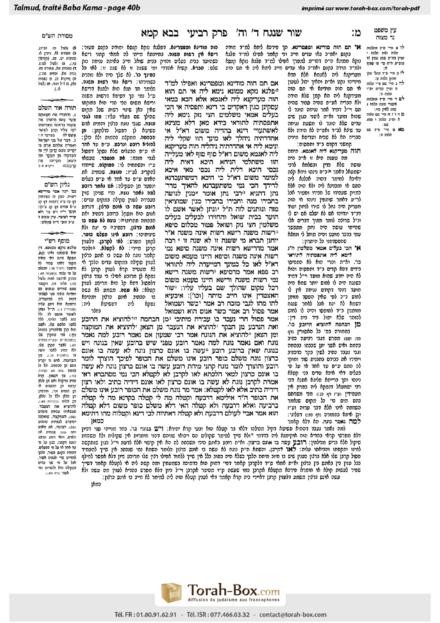 Torah-Box scan of Bava Kamma 40b