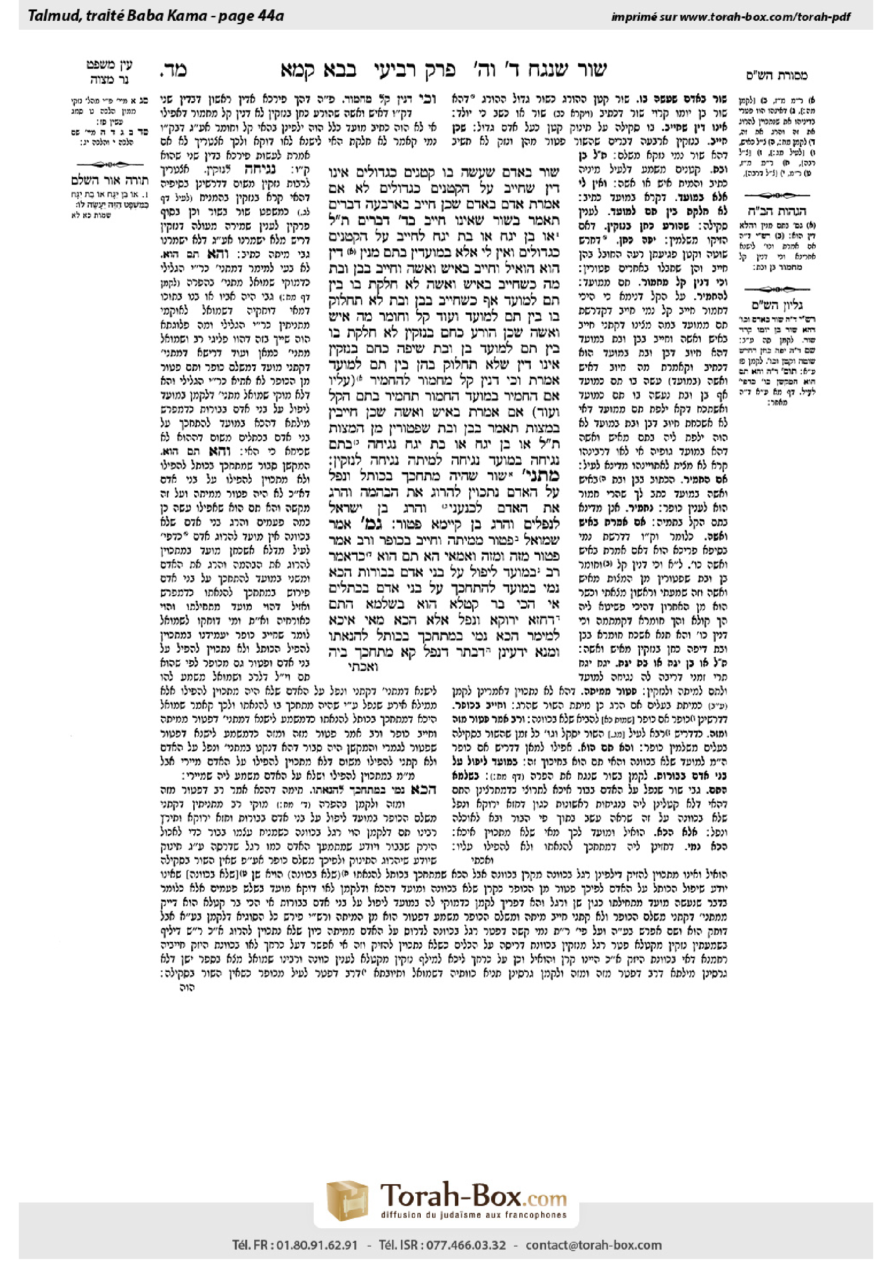 Torah-Box scan of Bava Kamma 44a