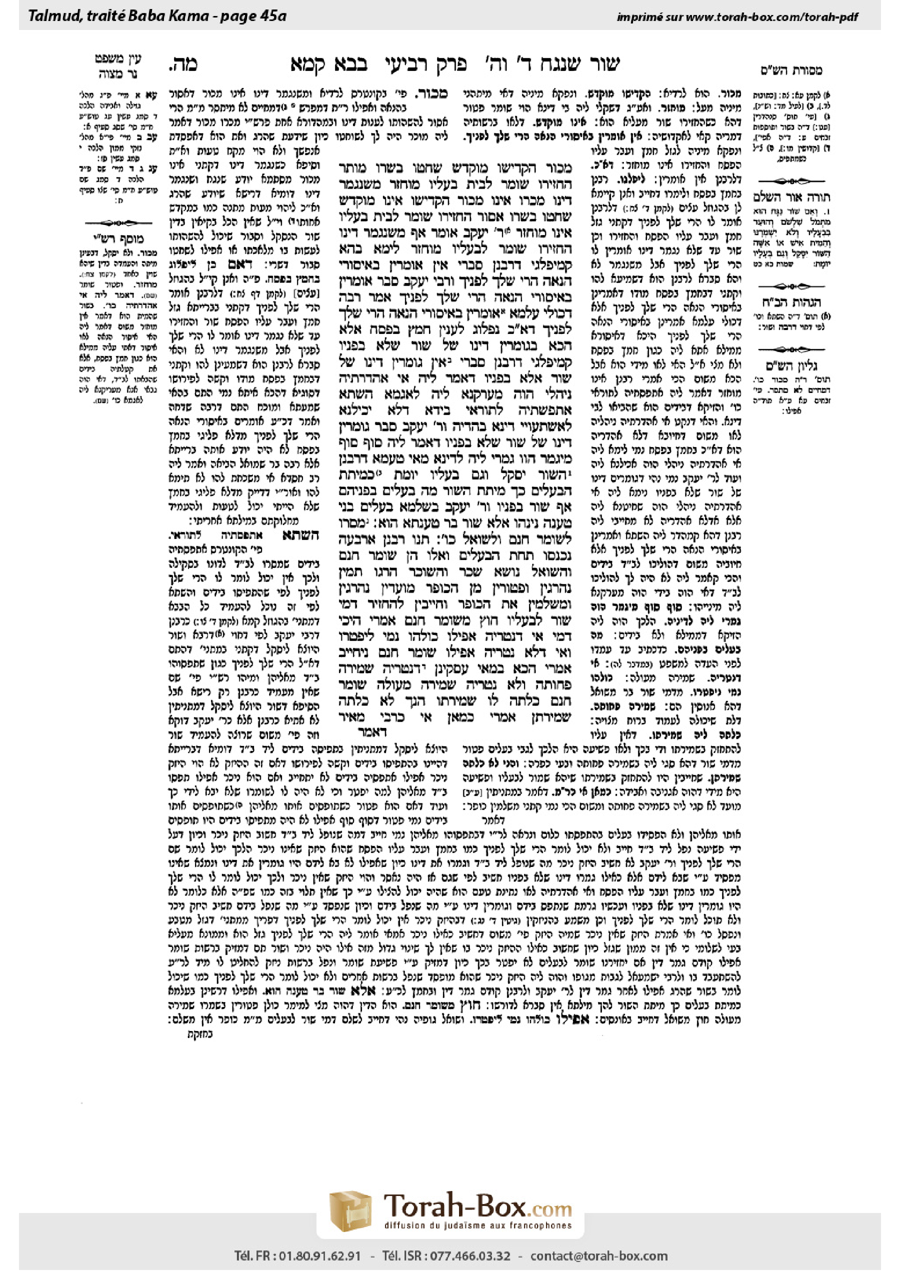 Torah-Box scan of Bava Kamma 45a