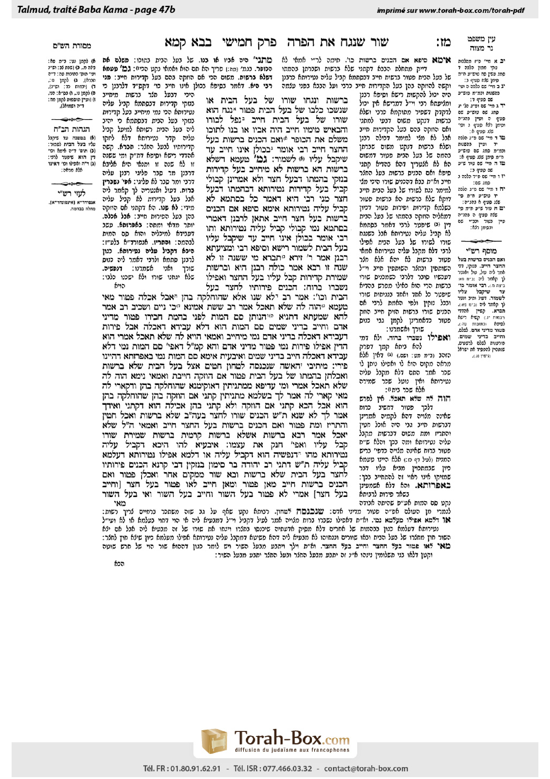 Torah-Box scan of Bava Kamma 47b