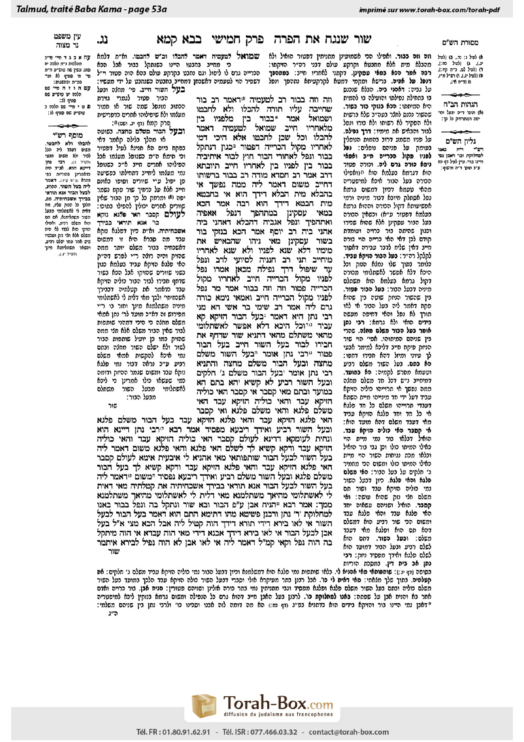 Torah-Box scan of Bava Kamma 53a