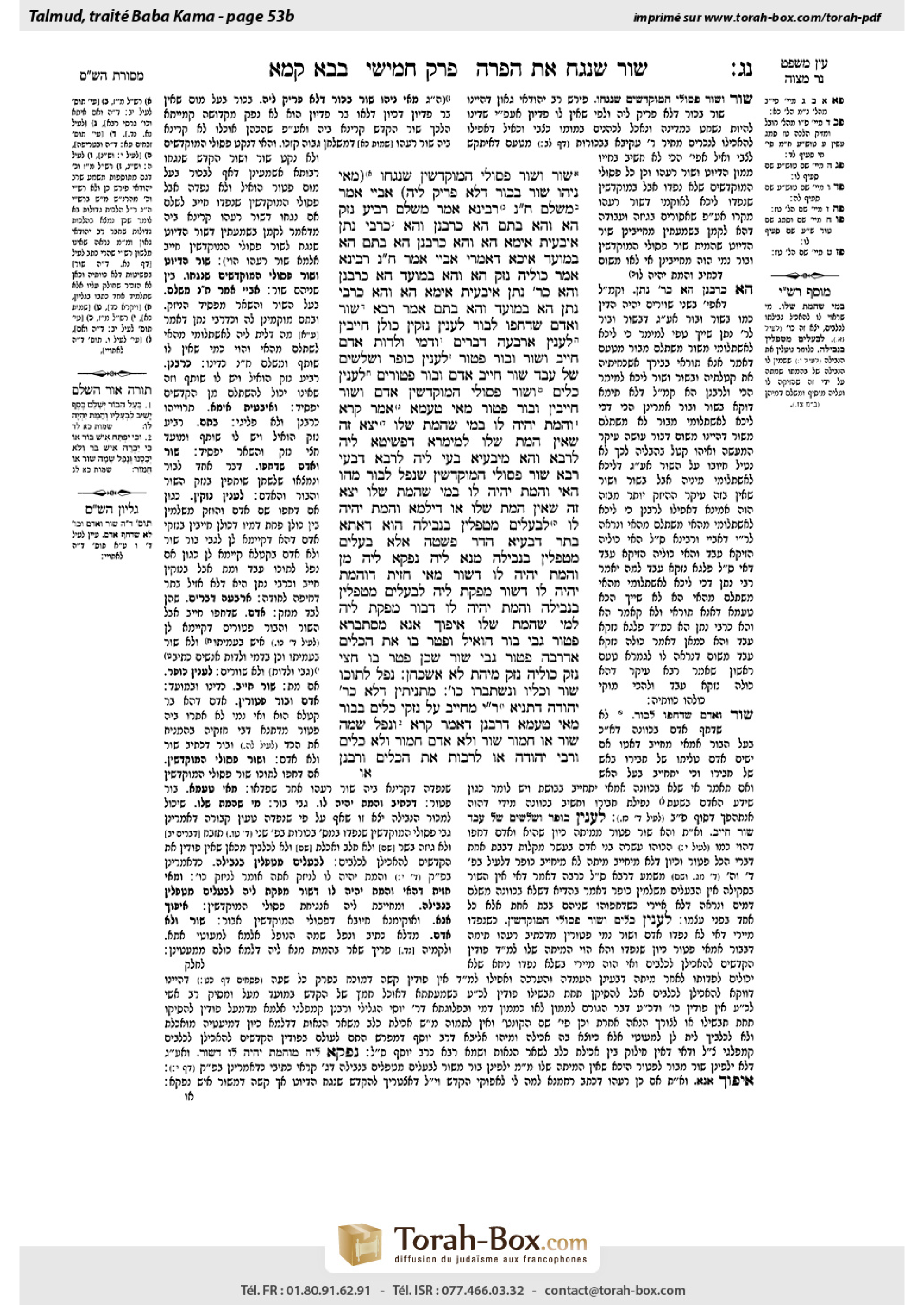 Torah-Box scan of Bava Kamma 53b