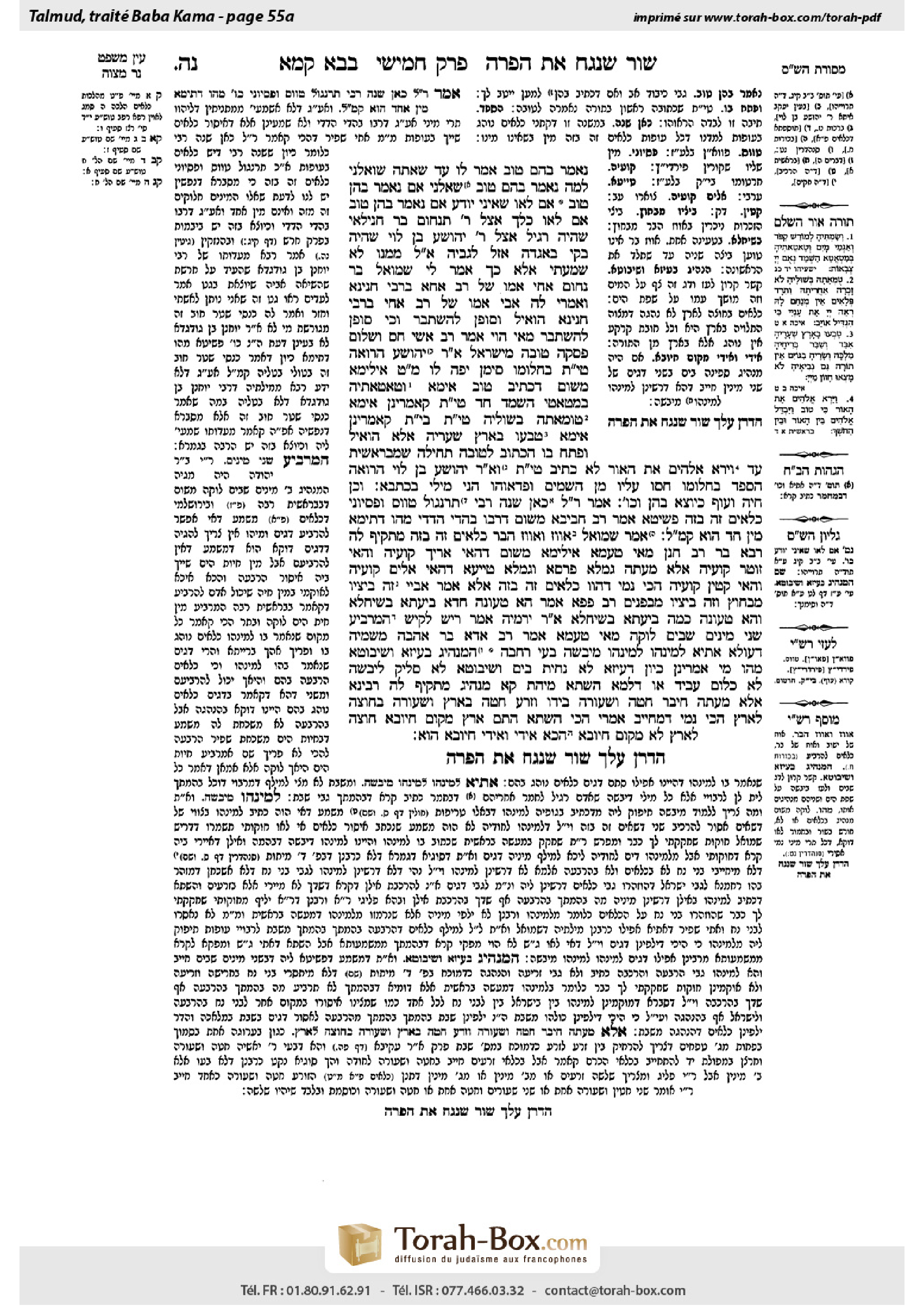 Torah-Box scan of Bava Kamma 55a