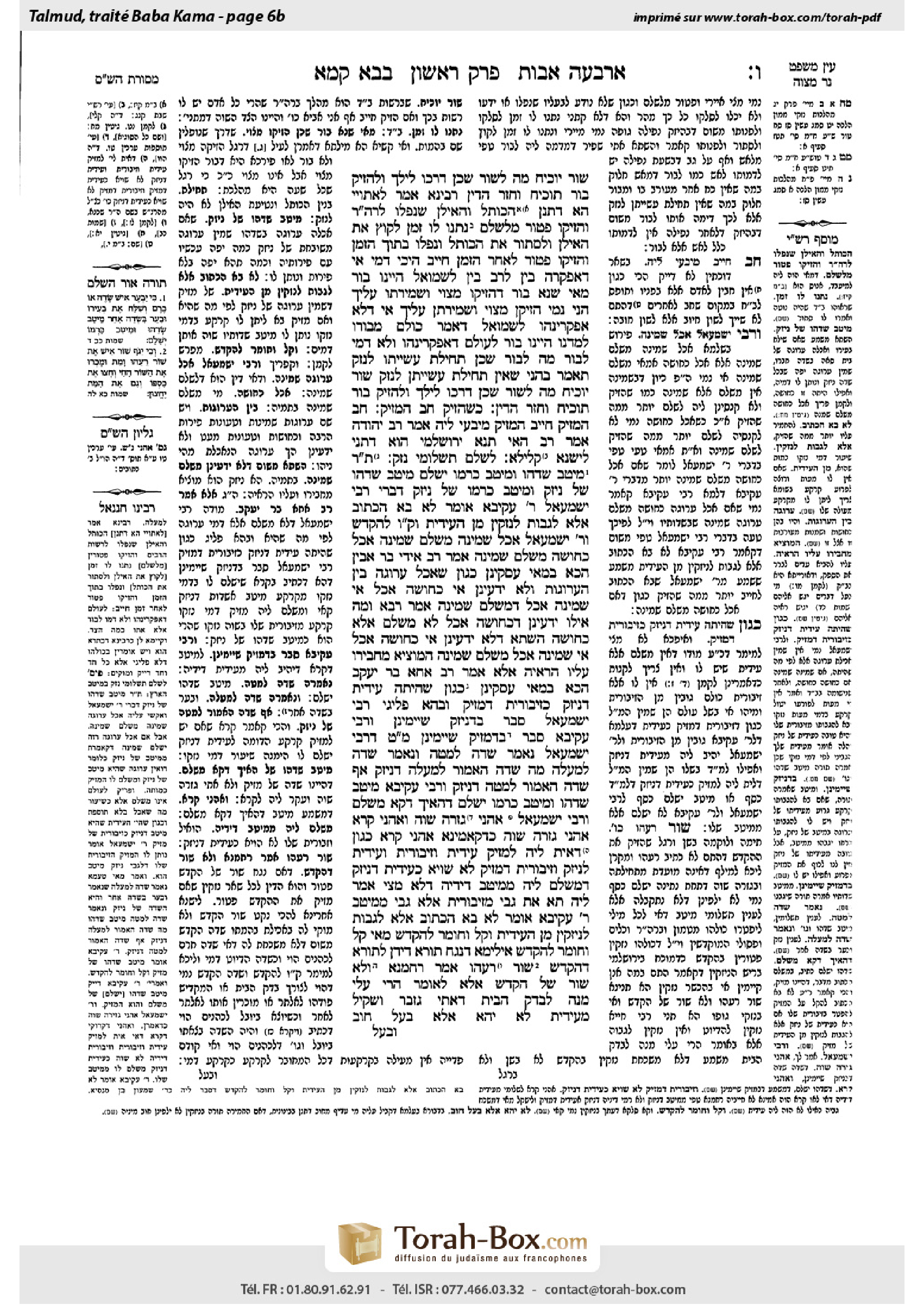 Torah-Box scan of Bava Kamma 6b