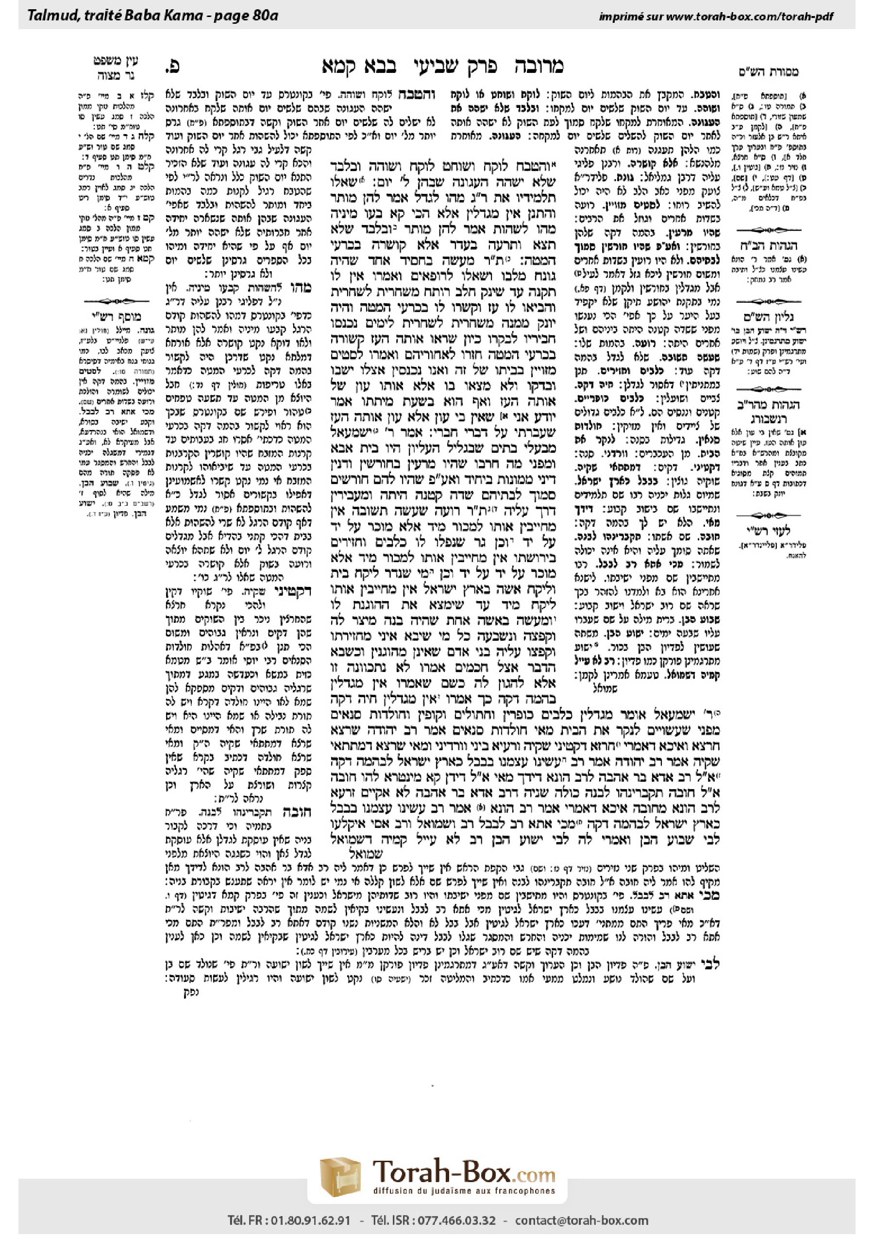 Torah-Box scan of Bava Kamma 80a