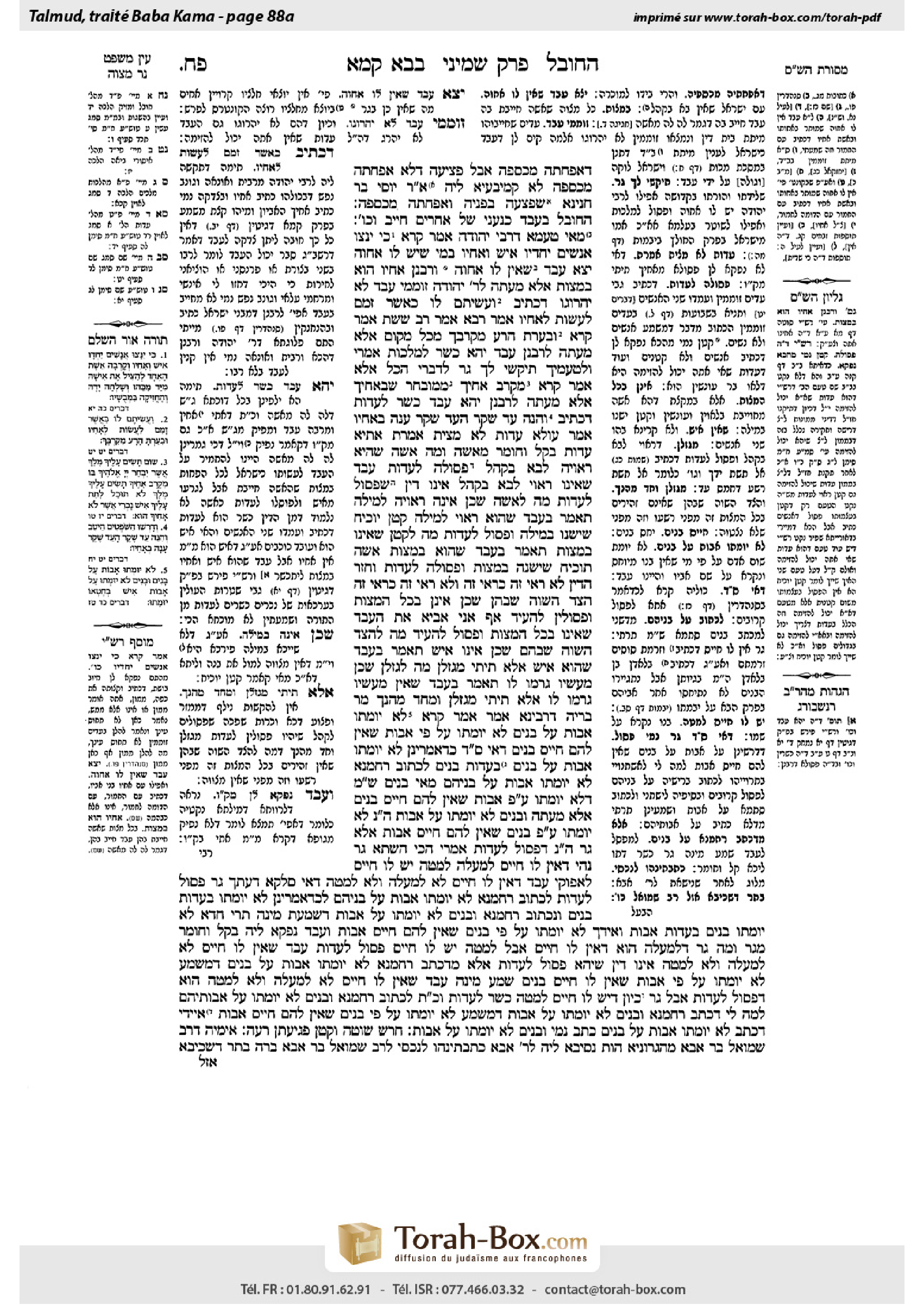 Torah-Box scan of Bava Kamma 88a