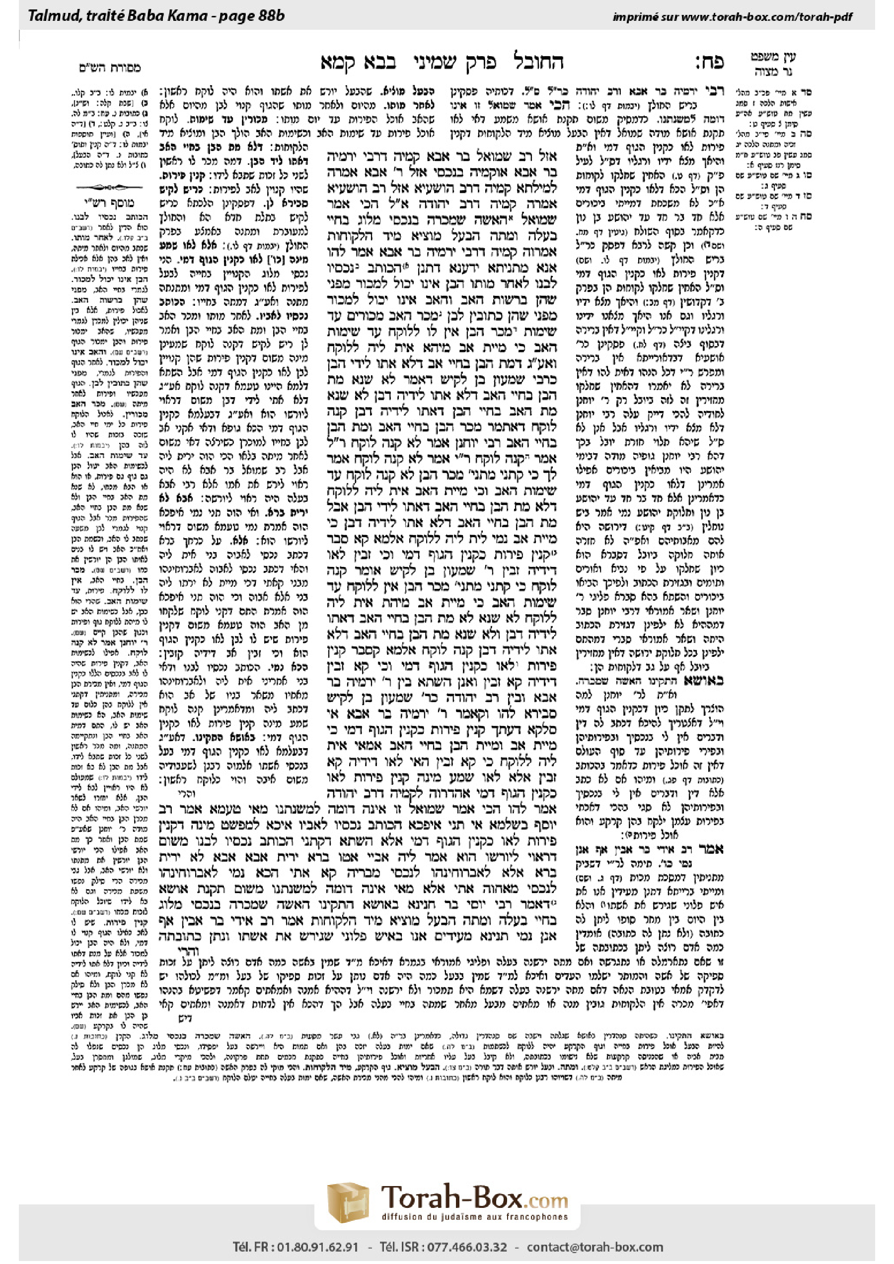 Torah-Box scan of Bava Kamma 88b