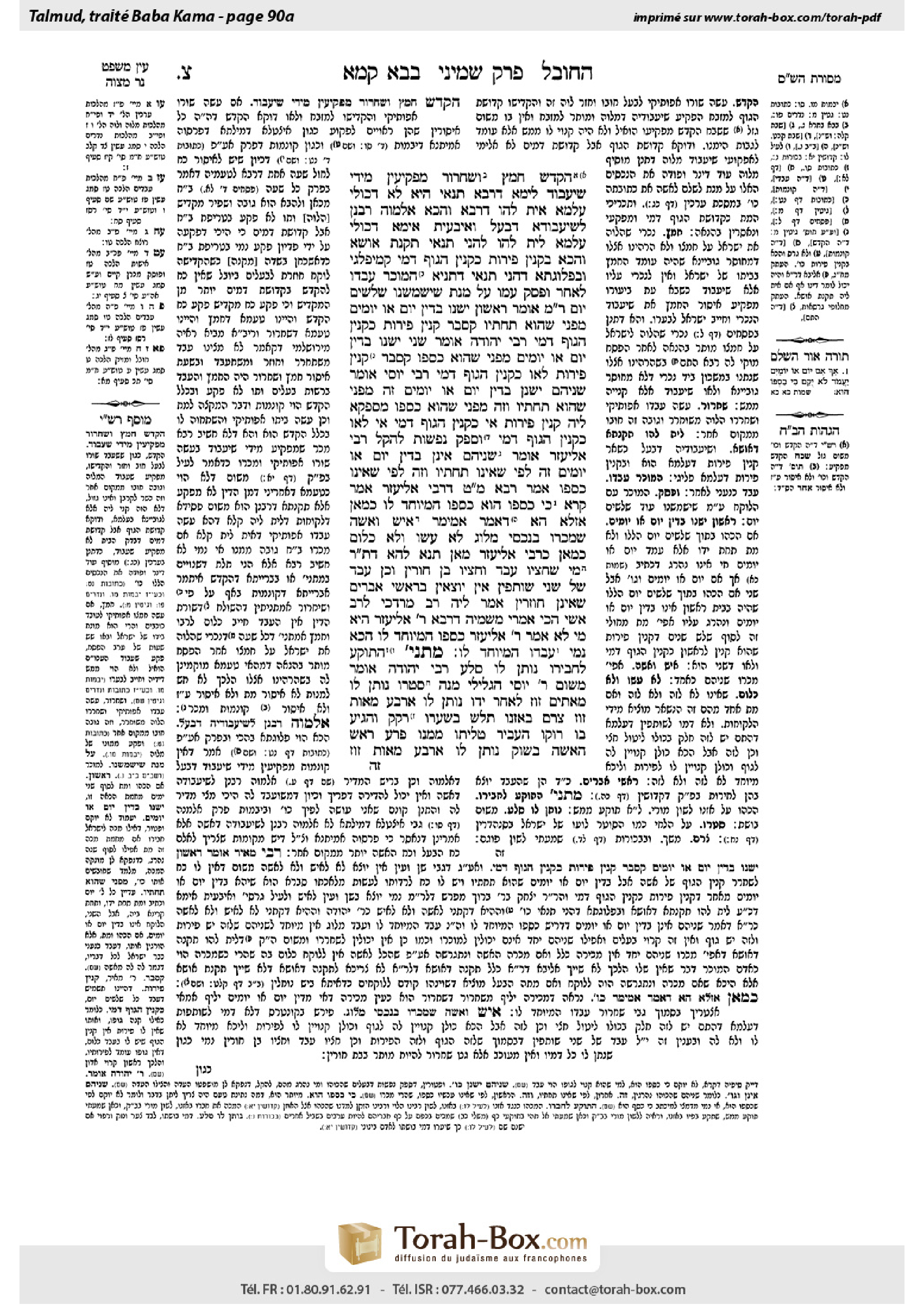 Torah-Box scan of Bava Kamma 90a