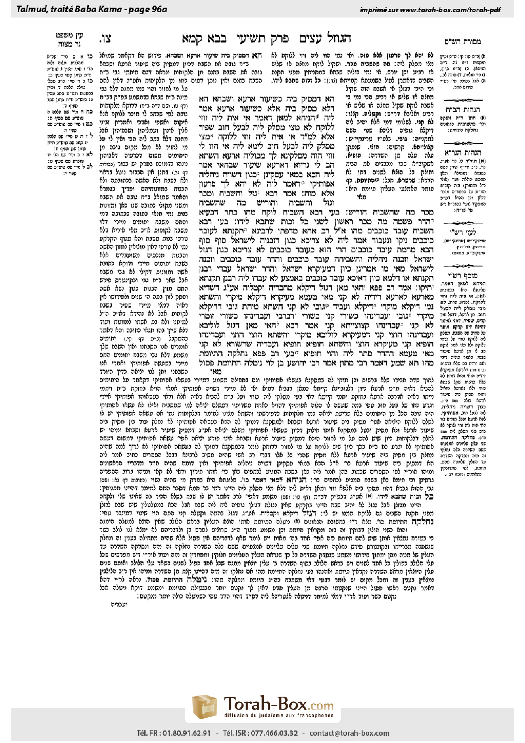 Torah-Box scan of Bava Kamma 96a