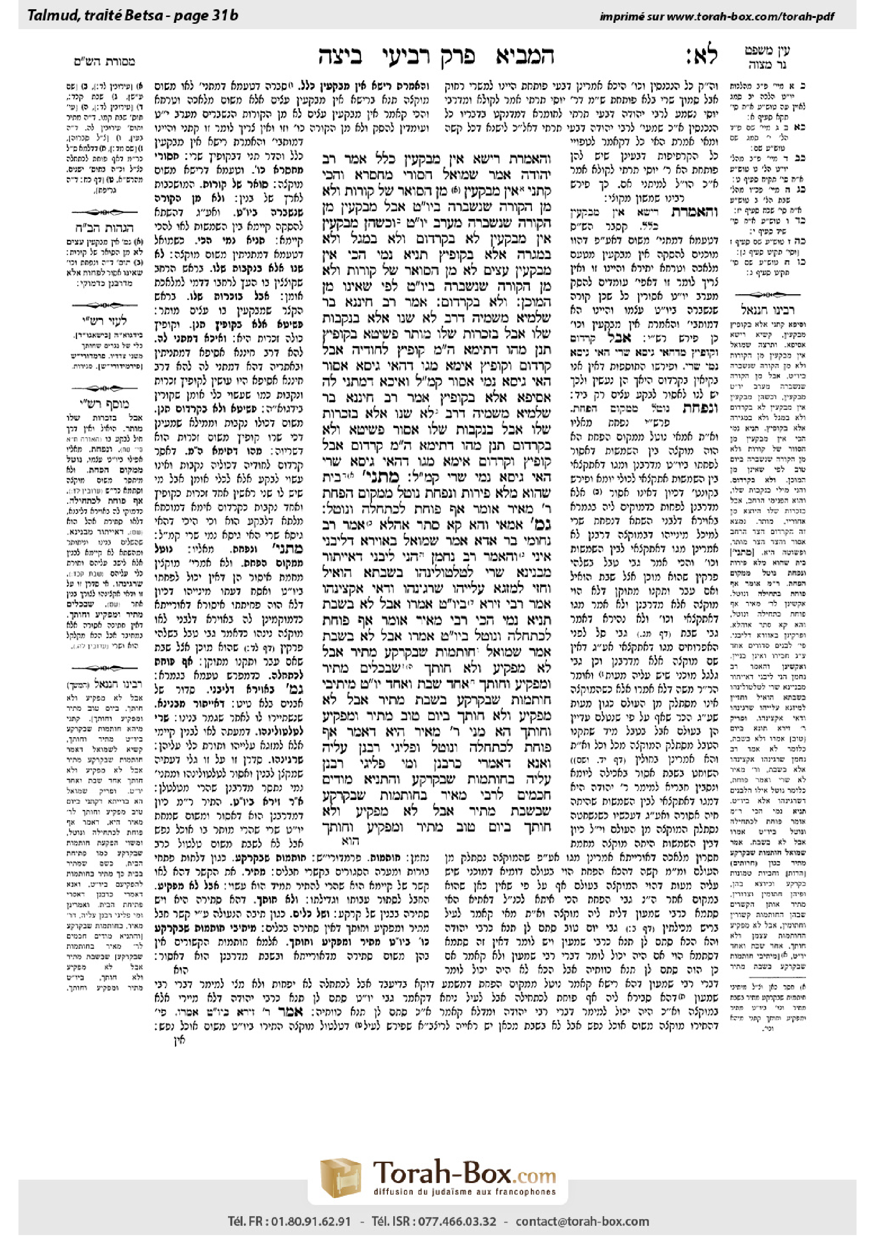 Torah-Box scan of Beitzah 31b