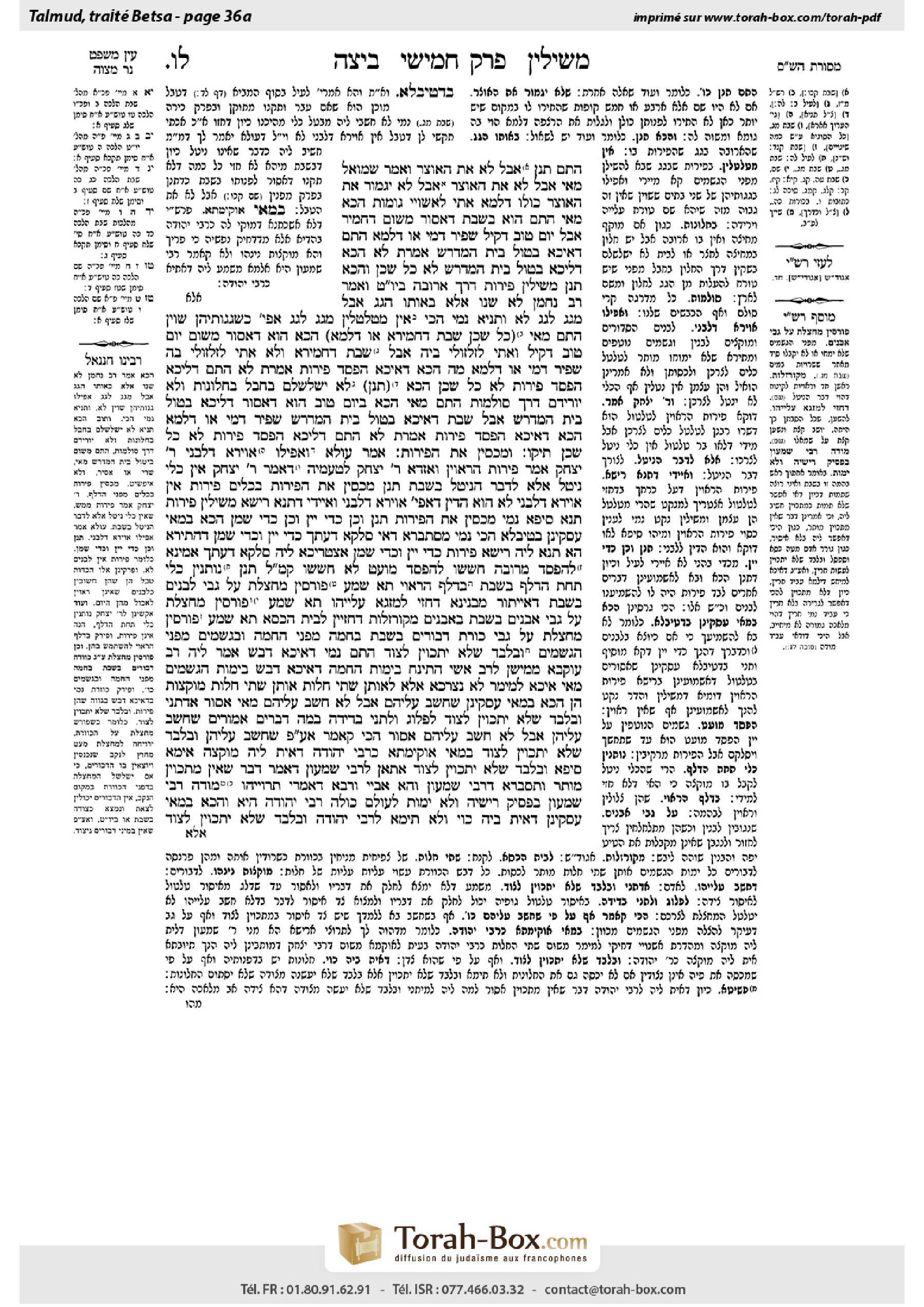 Torah-Box scan of Beitzah 36a