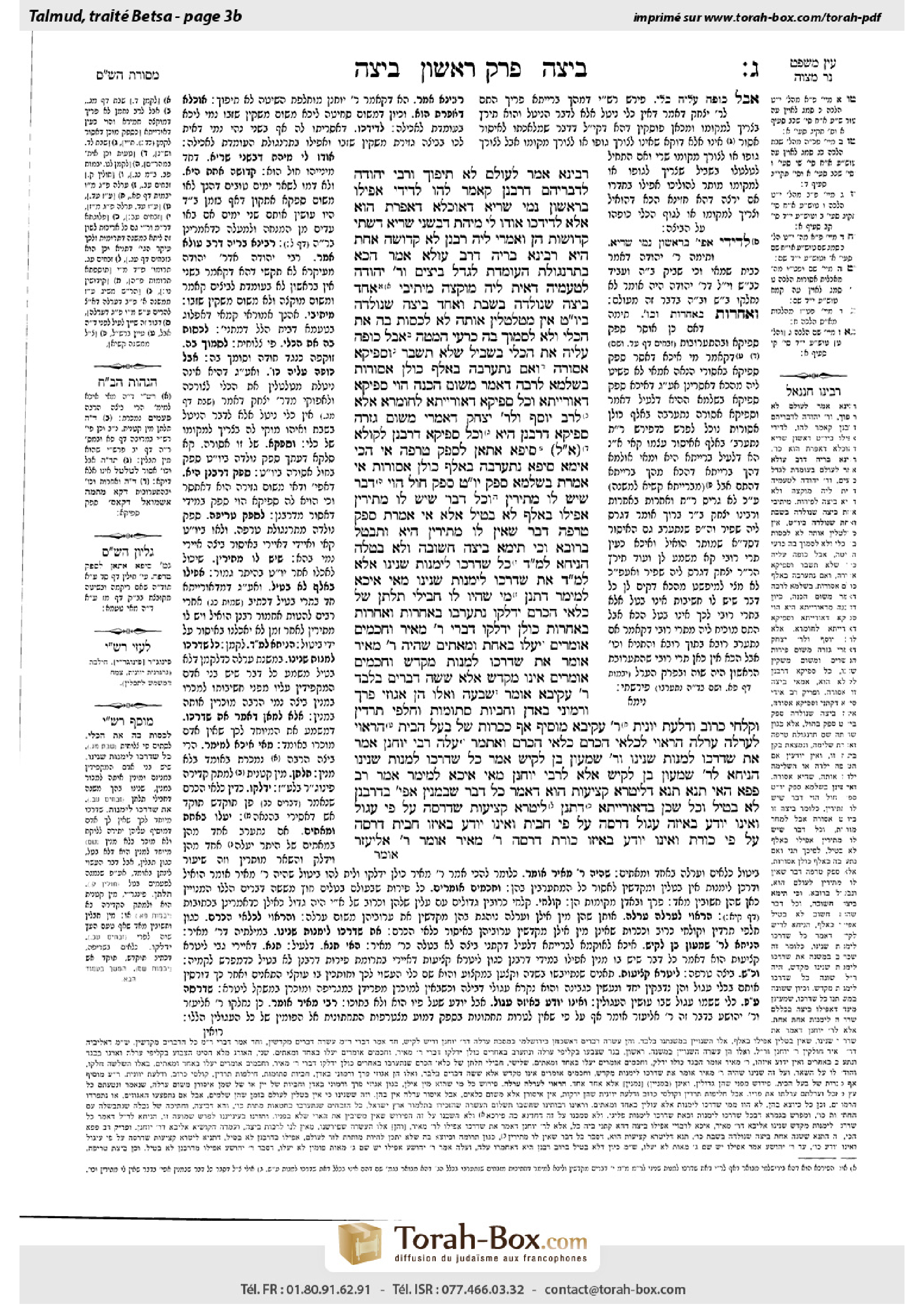 Torah-Box scan of Beitzah 3b
