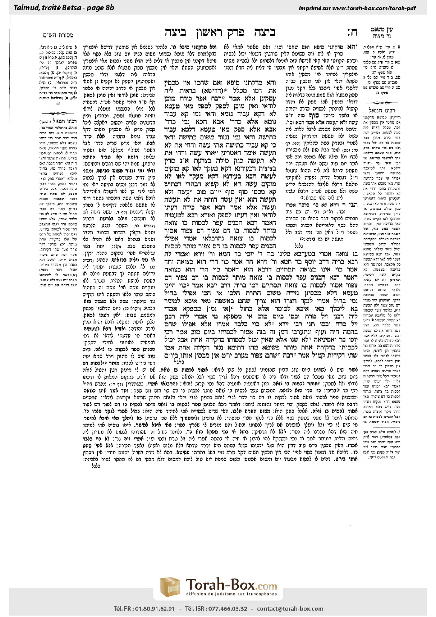 Torah-Box scan of Beitzah 8b