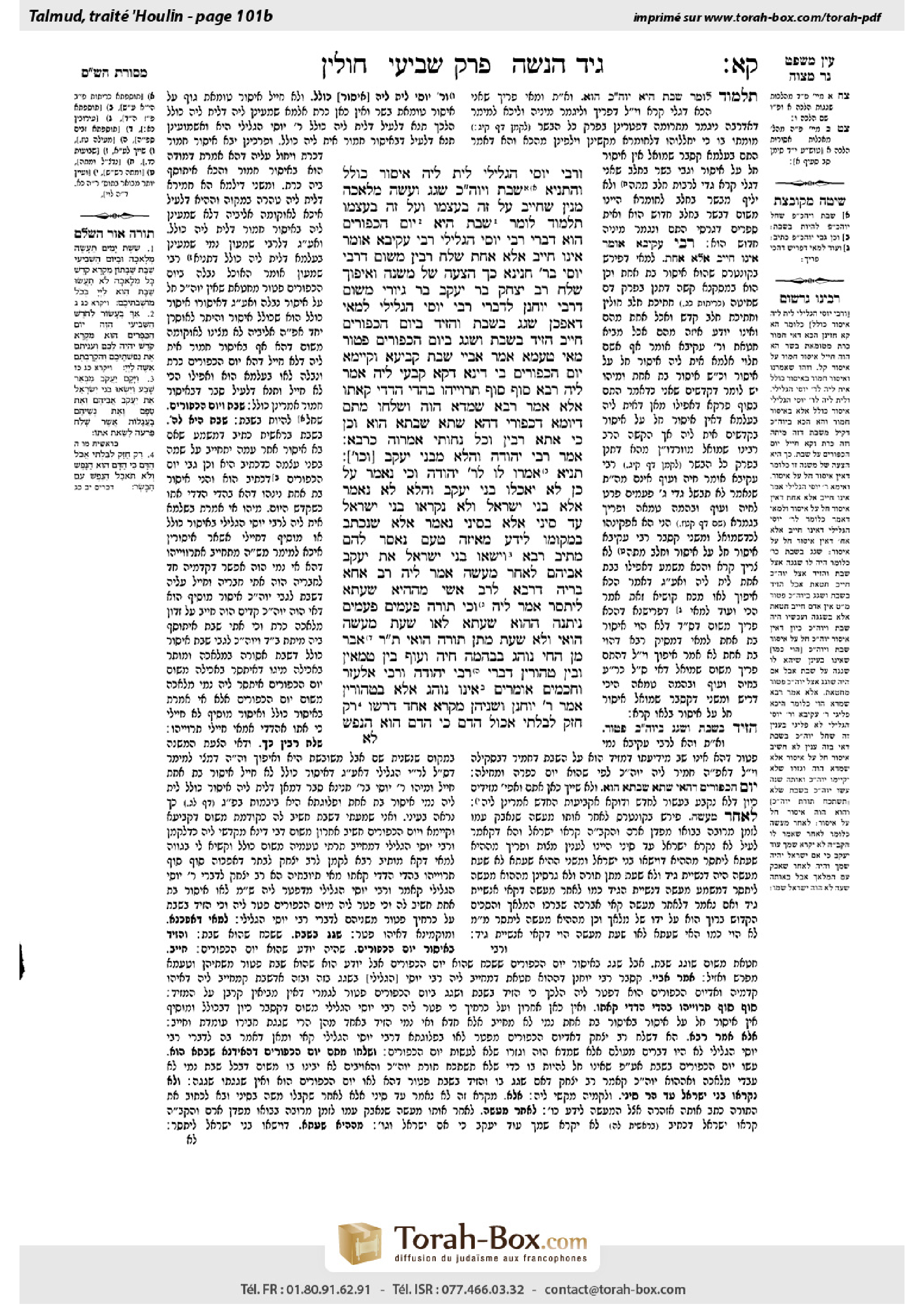 Torah-Box scan of Chullin 101b