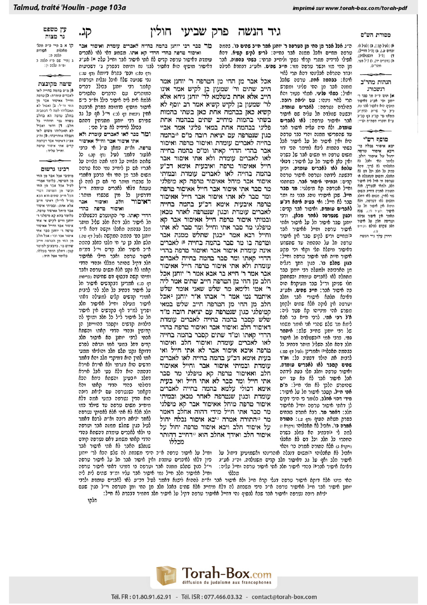 Torah-Box scan of Chullin 103a