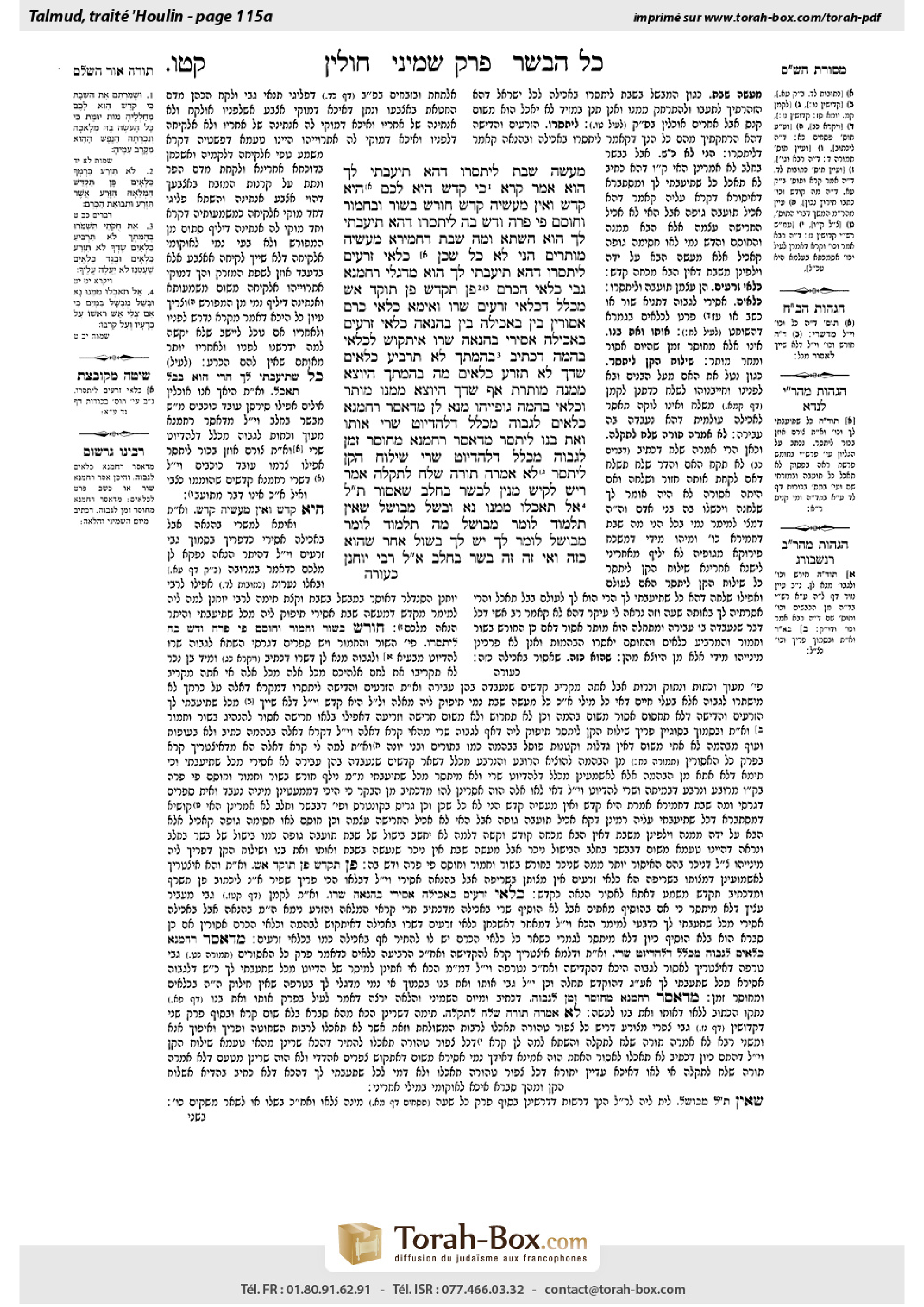 Torah-Box scan of Chullin 115a