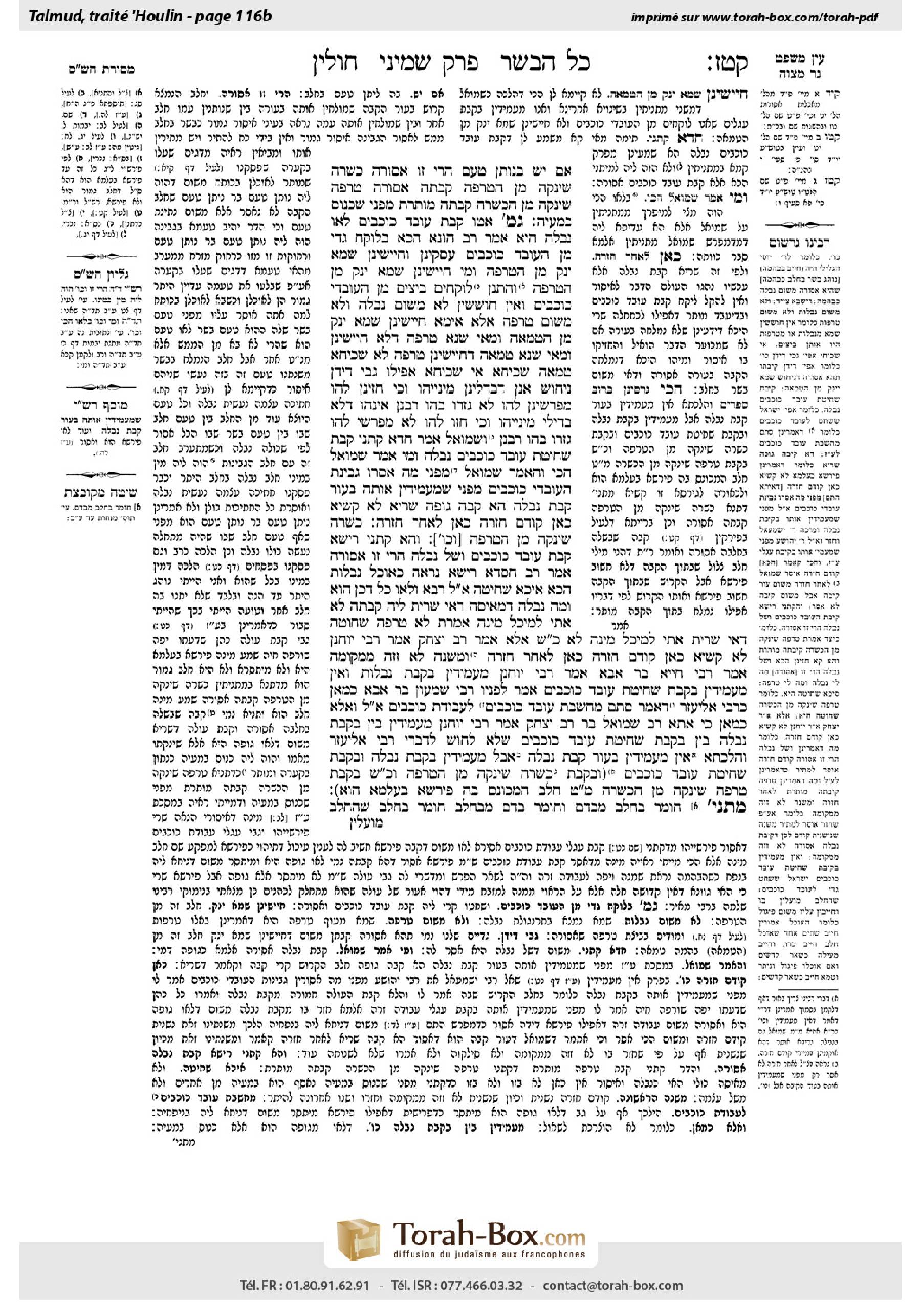 Torah-Box scan of Chullin 116b