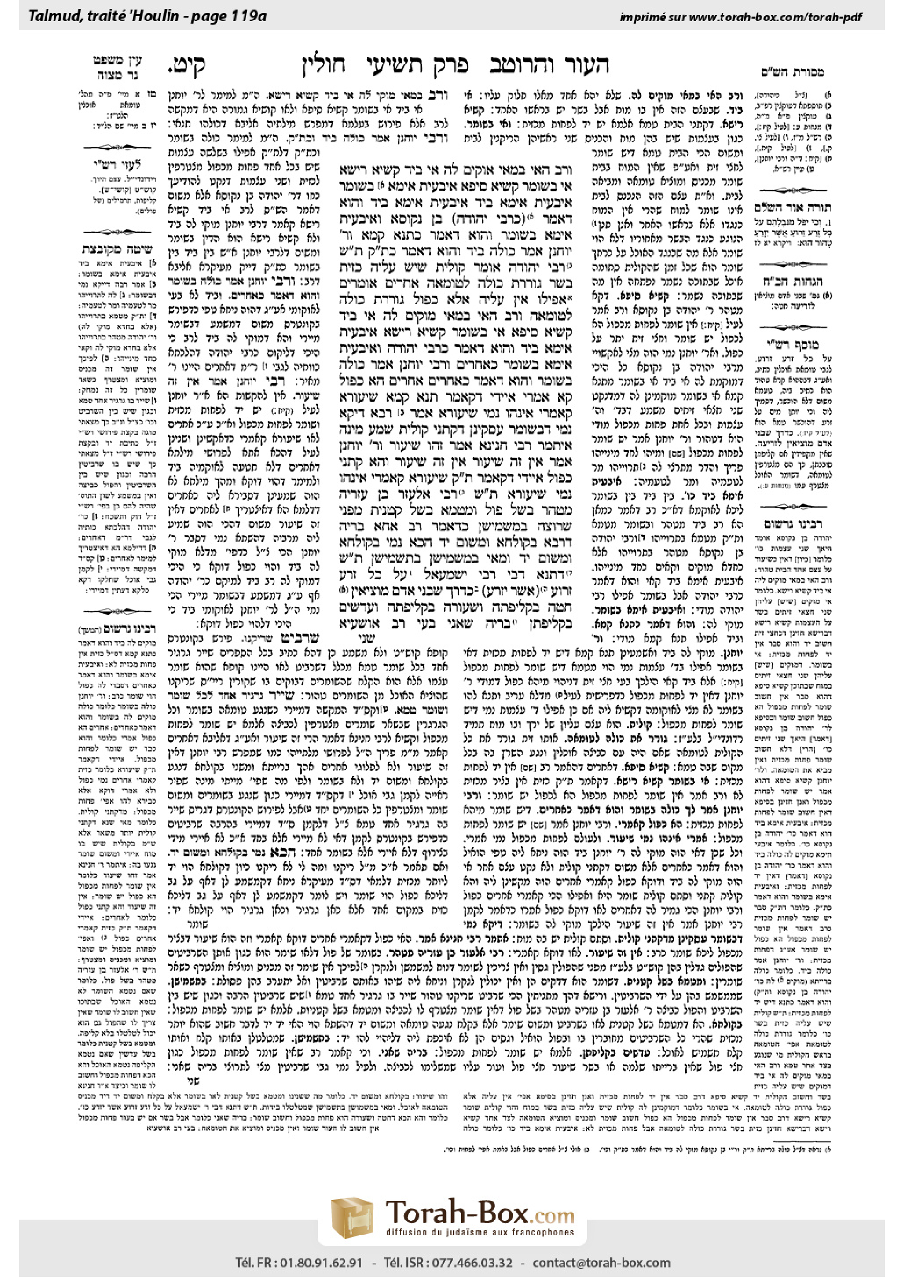 Torah-Box scan of Chullin 119a