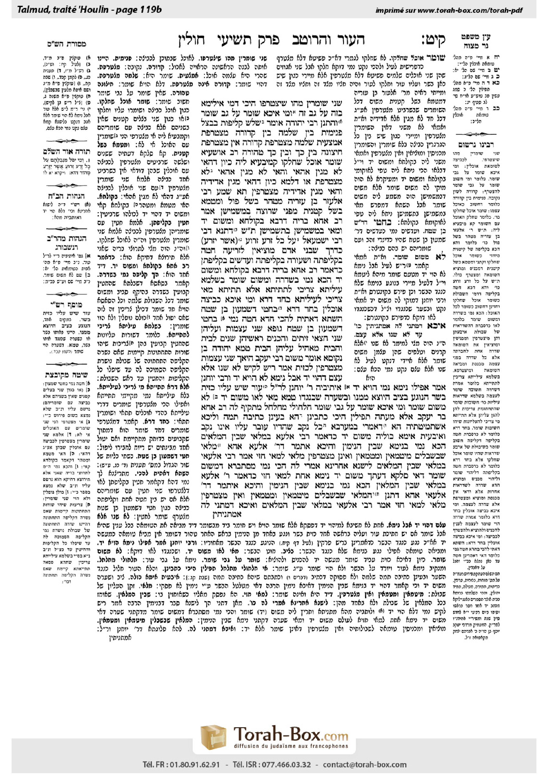 Torah-Box scan of Chullin 119b