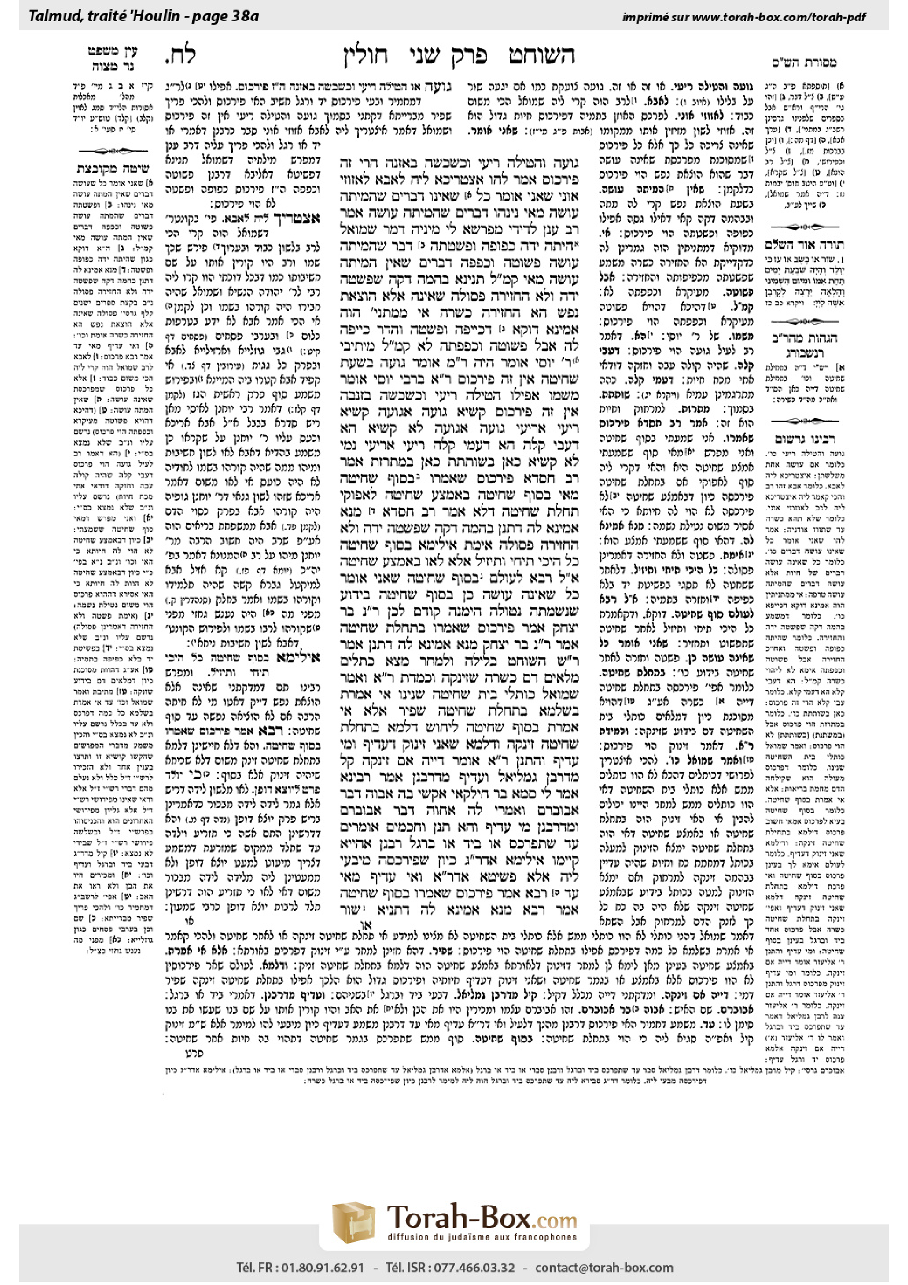 Torah-Box scan of Chullin 38a