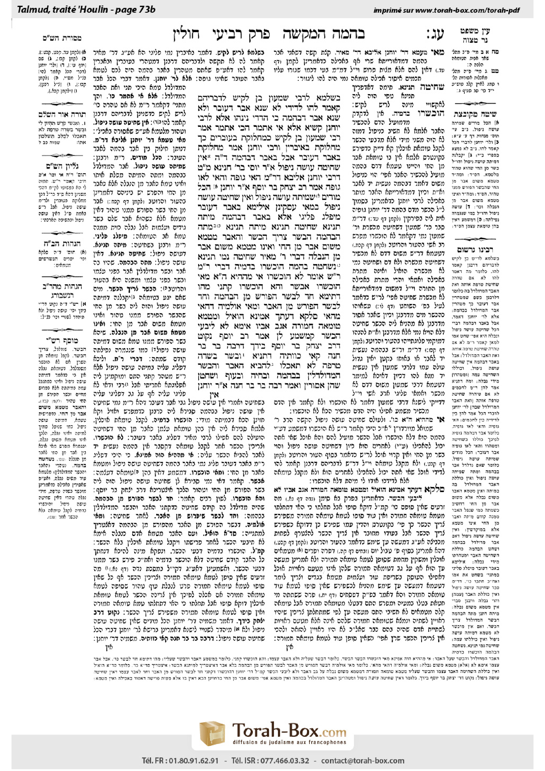 Torah-Box scan of Chullin 73b