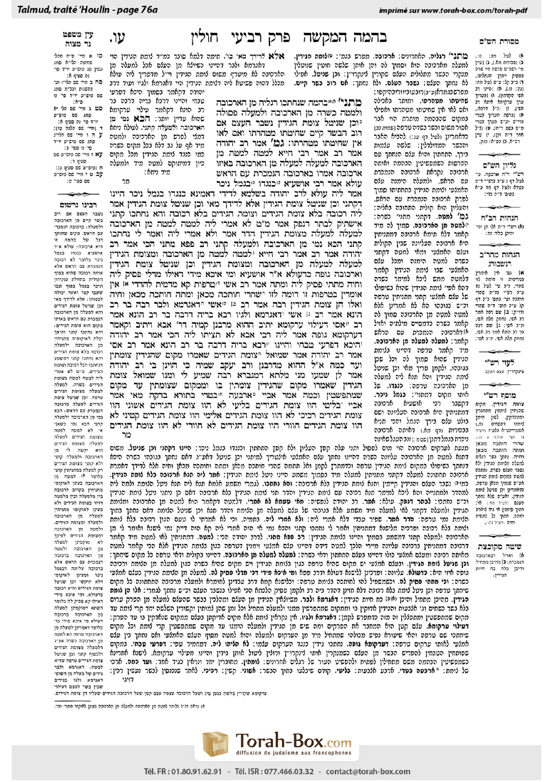 Torah-Box scan of Chullin 76a