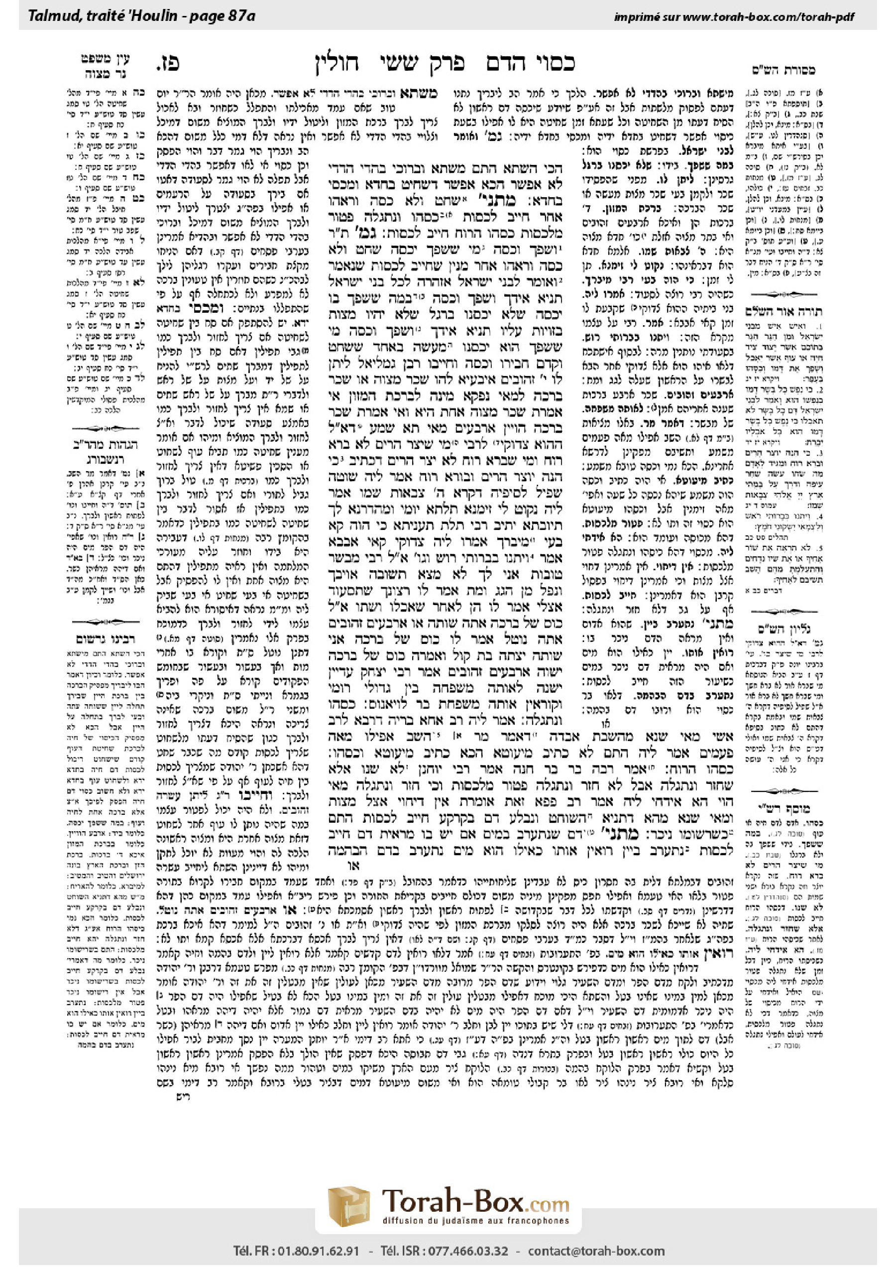 Torah-Box scan of Chullin 87a