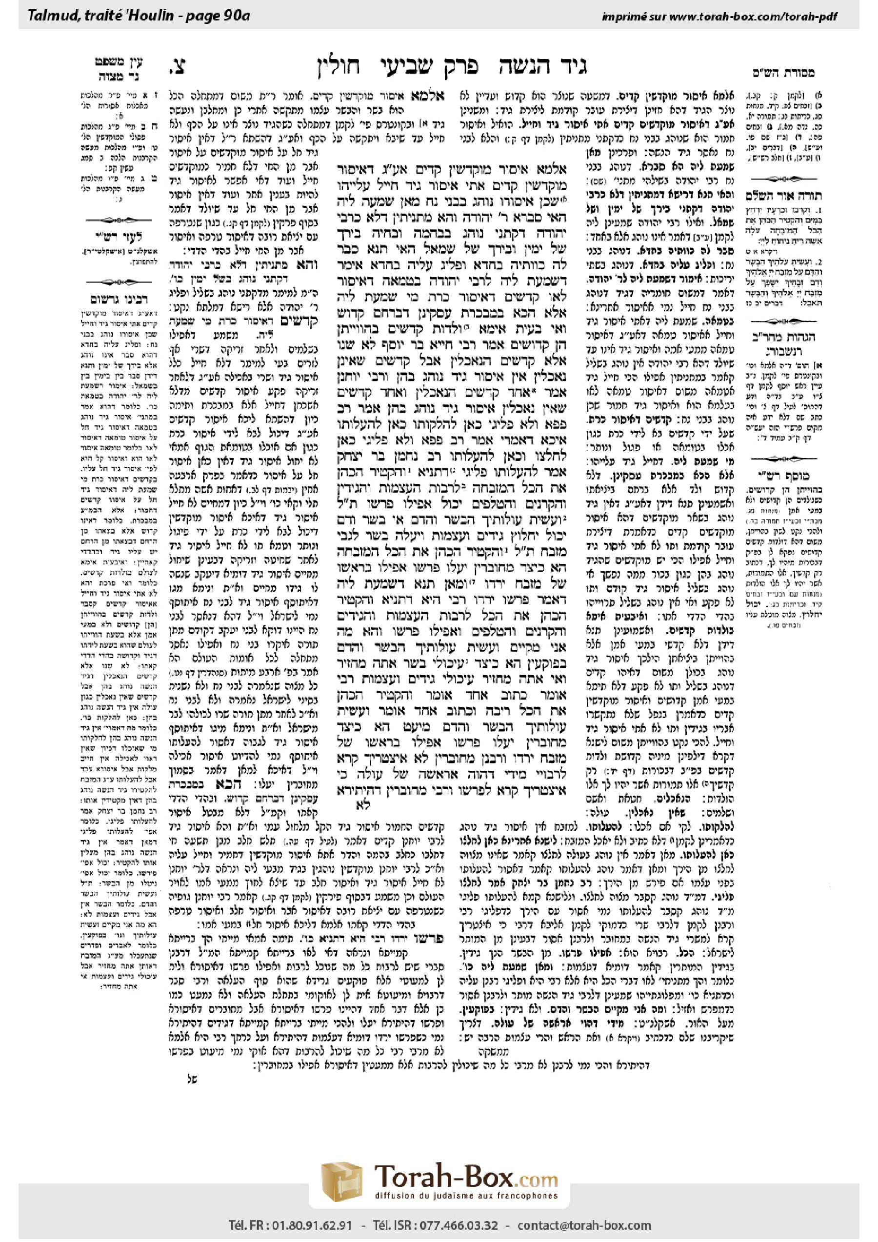 Torah-Box scan of Chullin 90a