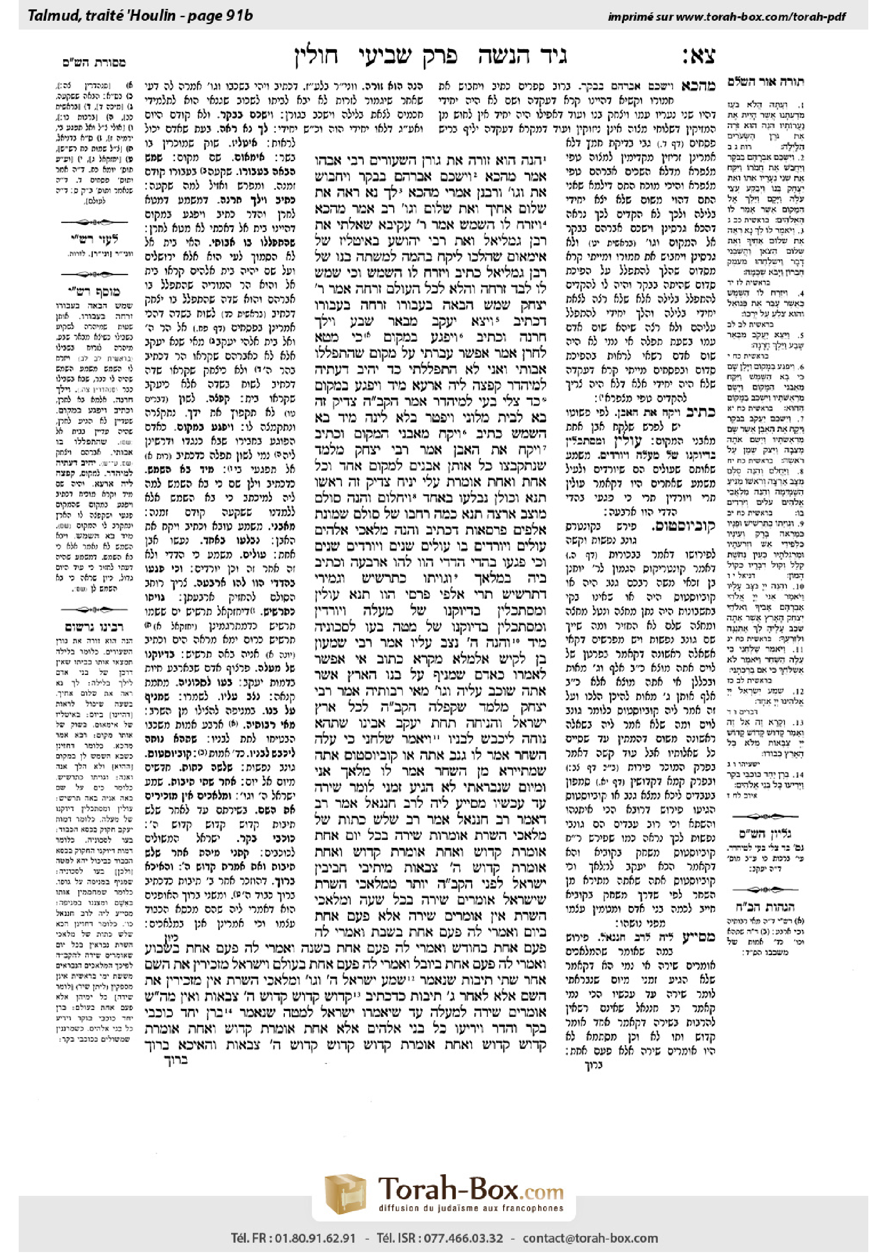 Torah-Box scan of Chullin 91b