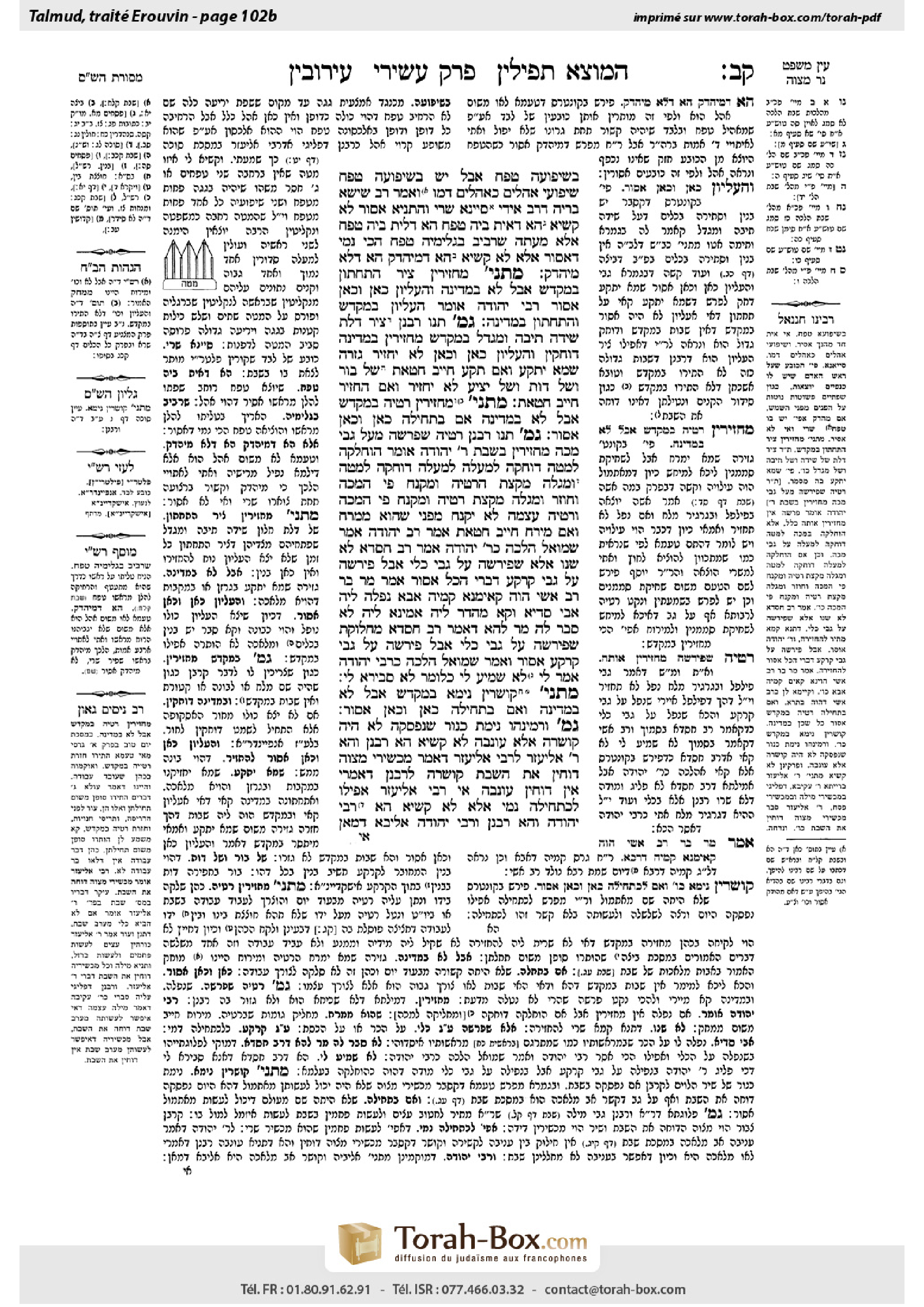 Torah-Box scan of Eruvin 102b