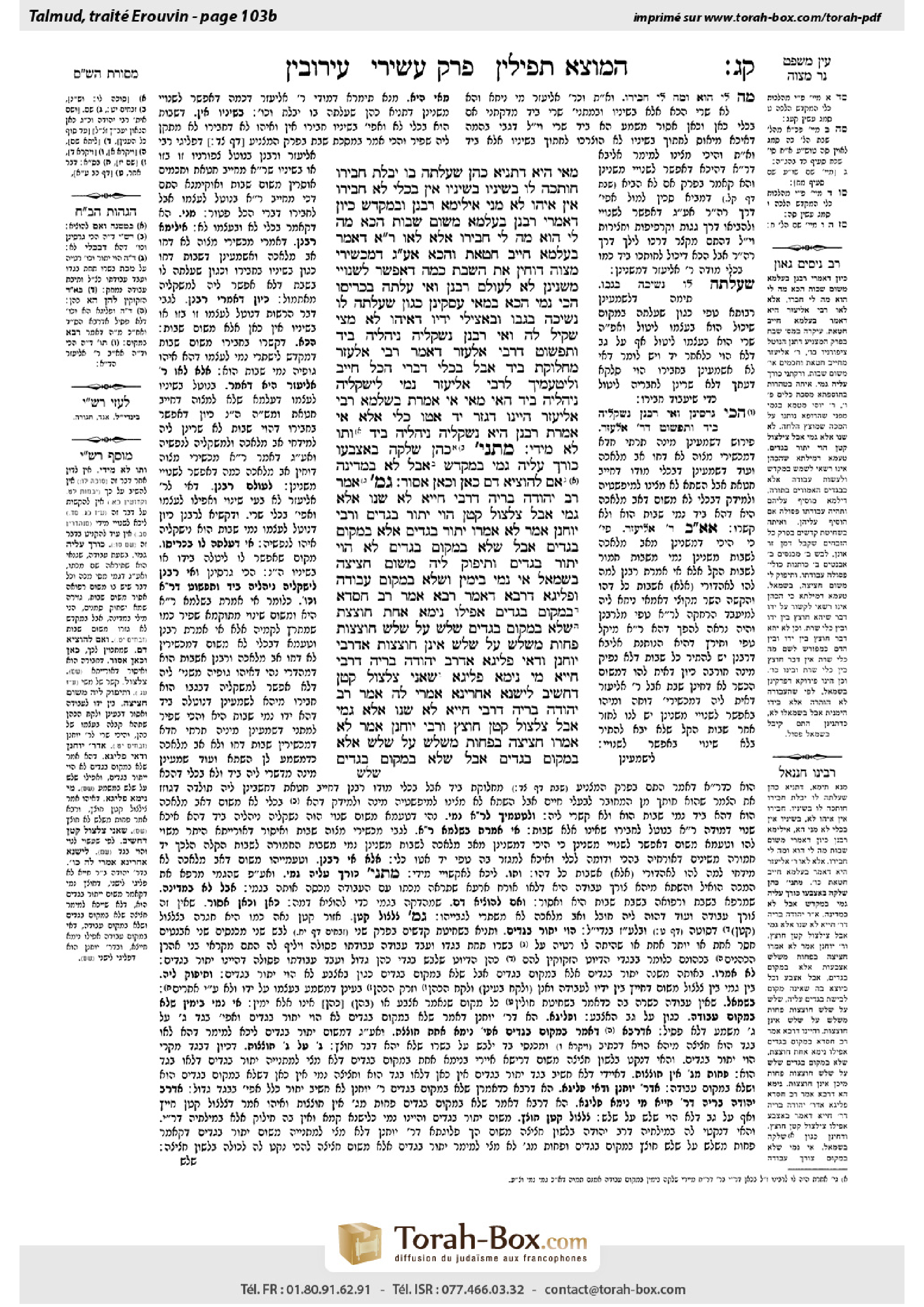 Torah-Box scan of Eruvin 103b