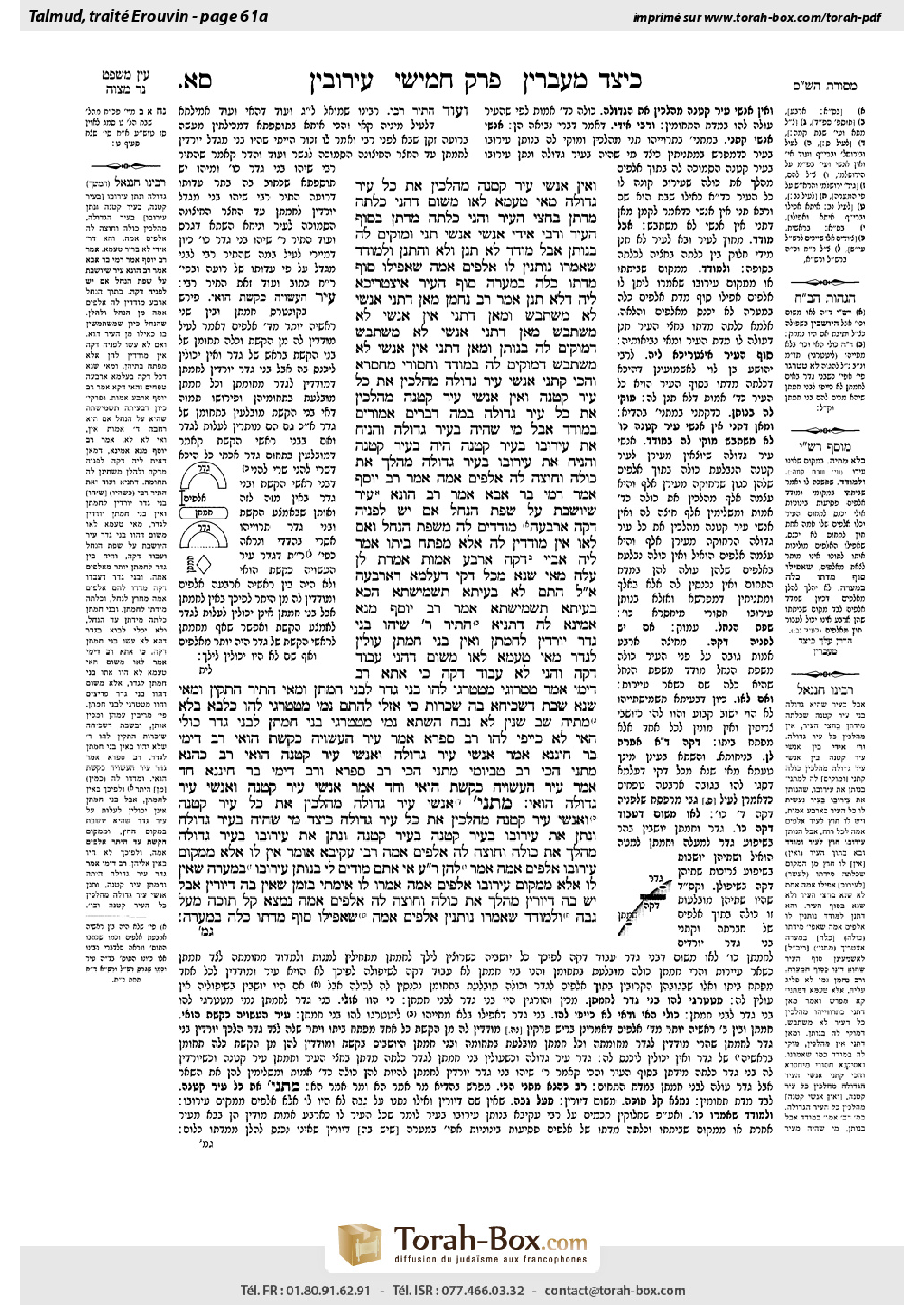Torah-Box scan of Eruvin 61a