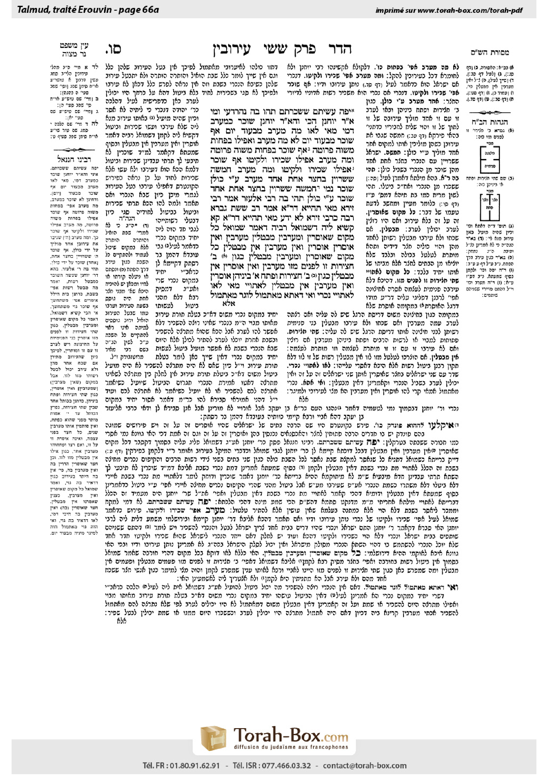 Torah-Box scan of Eruvin 66a