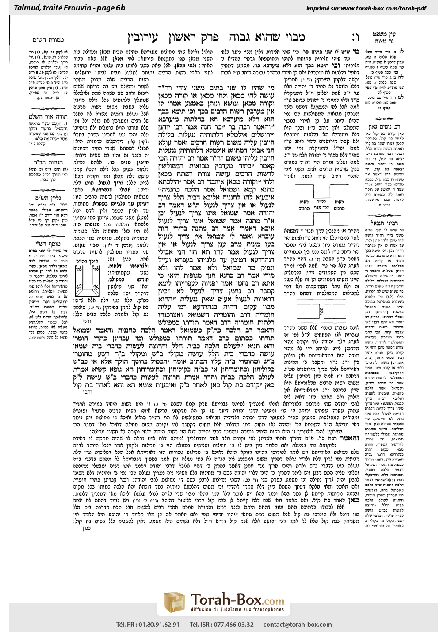 Torah-Box scan of Eruvin 6b
