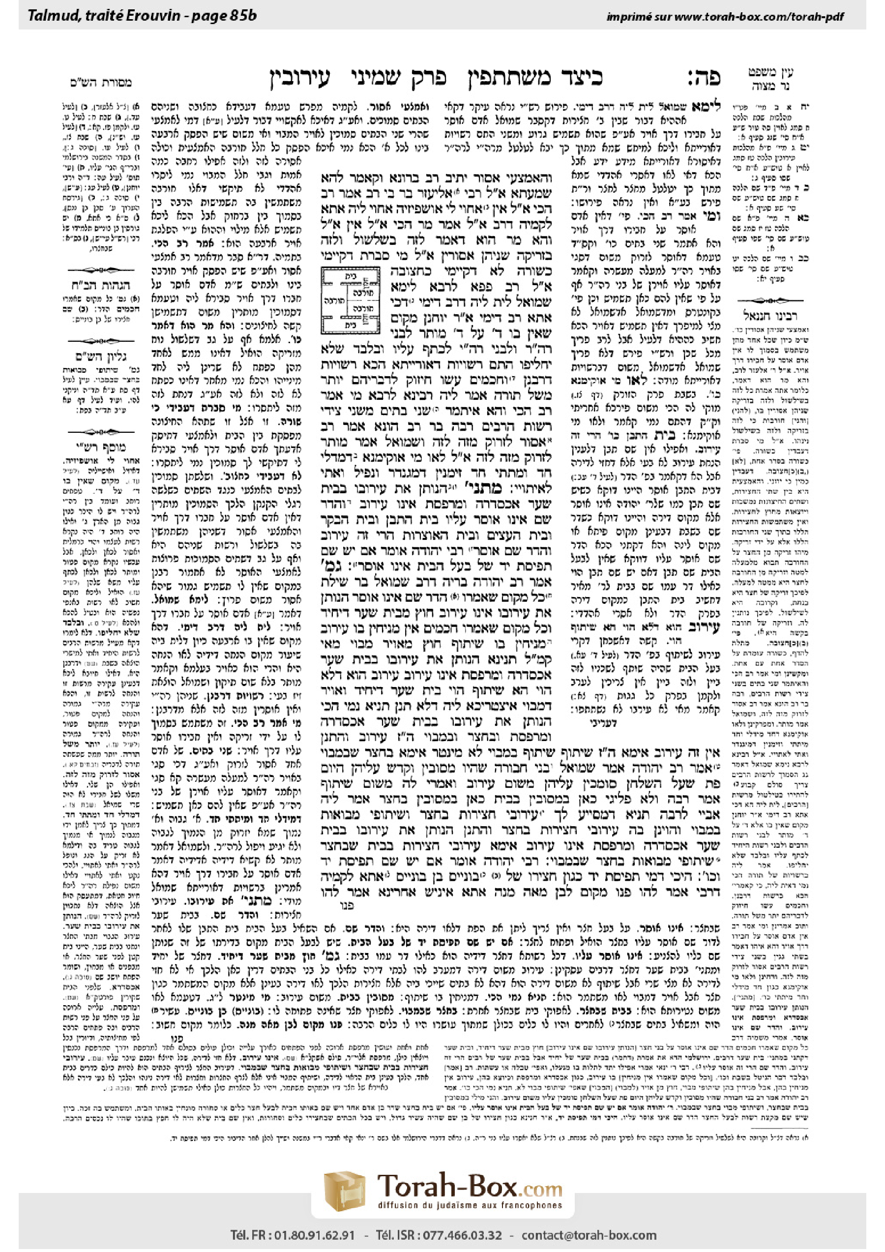 Torah-Box scan of Eruvin 85b