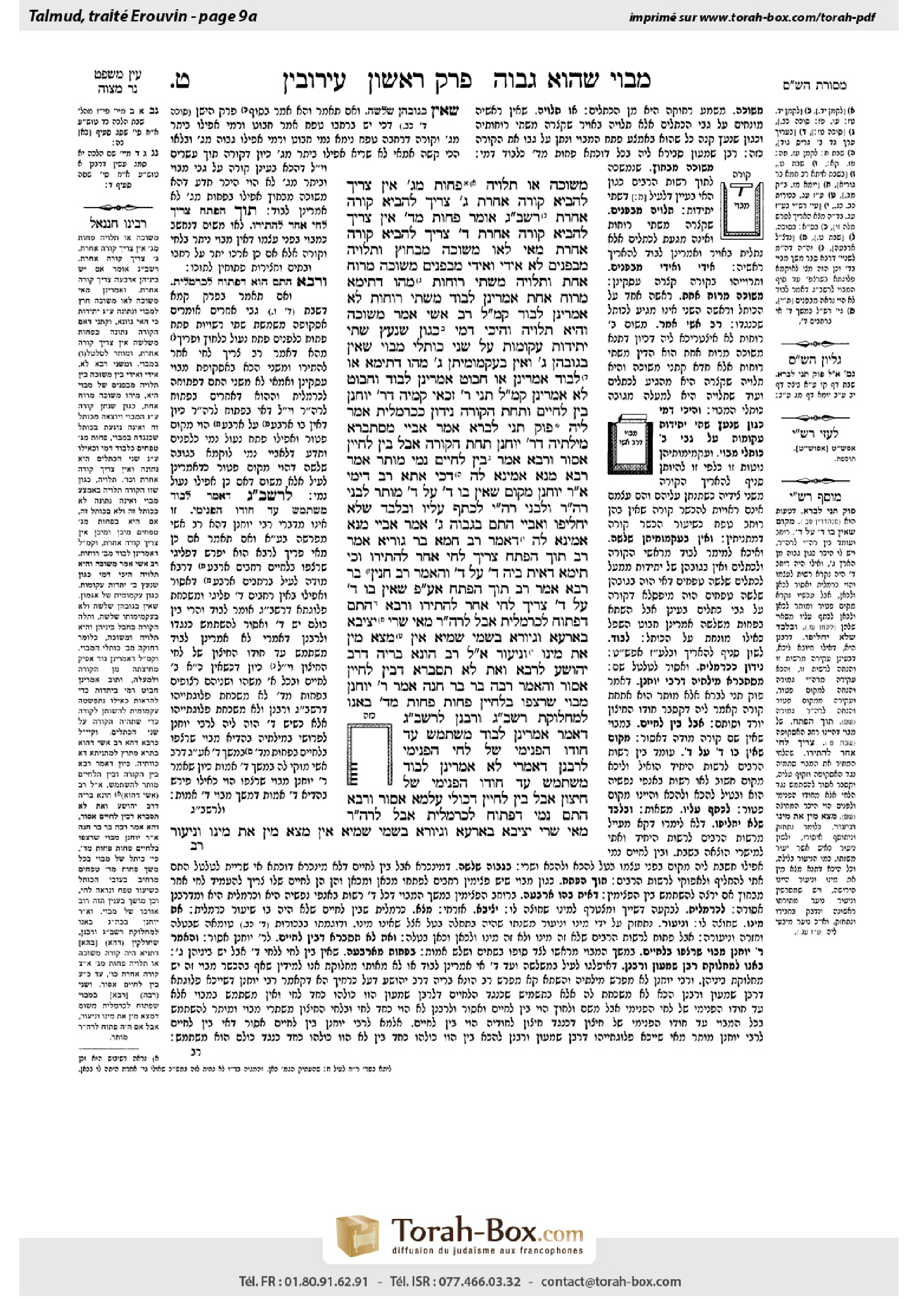 Torah-Box scan of Eruvin 9a