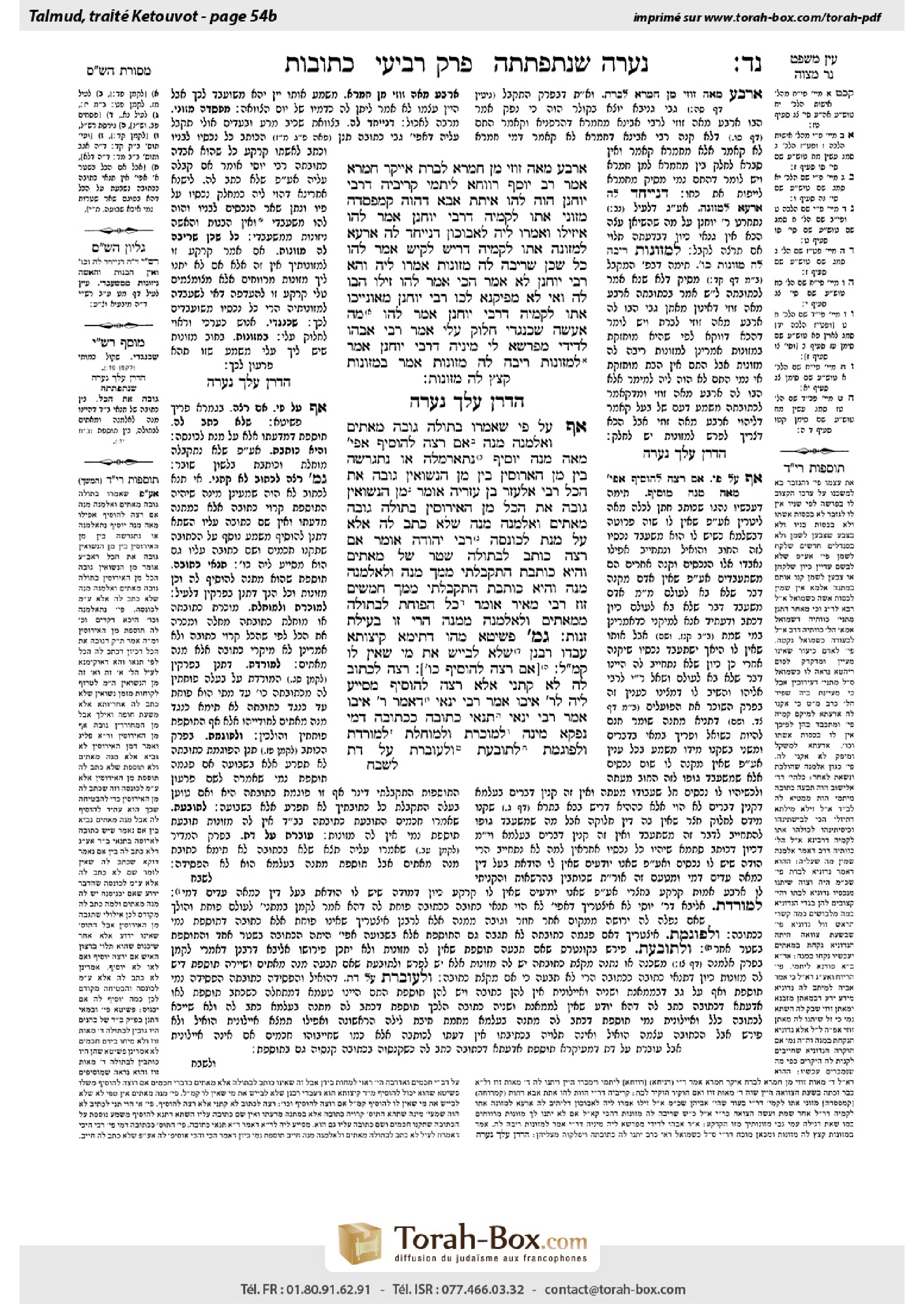 Torah-Box scan of Ketubot 54b