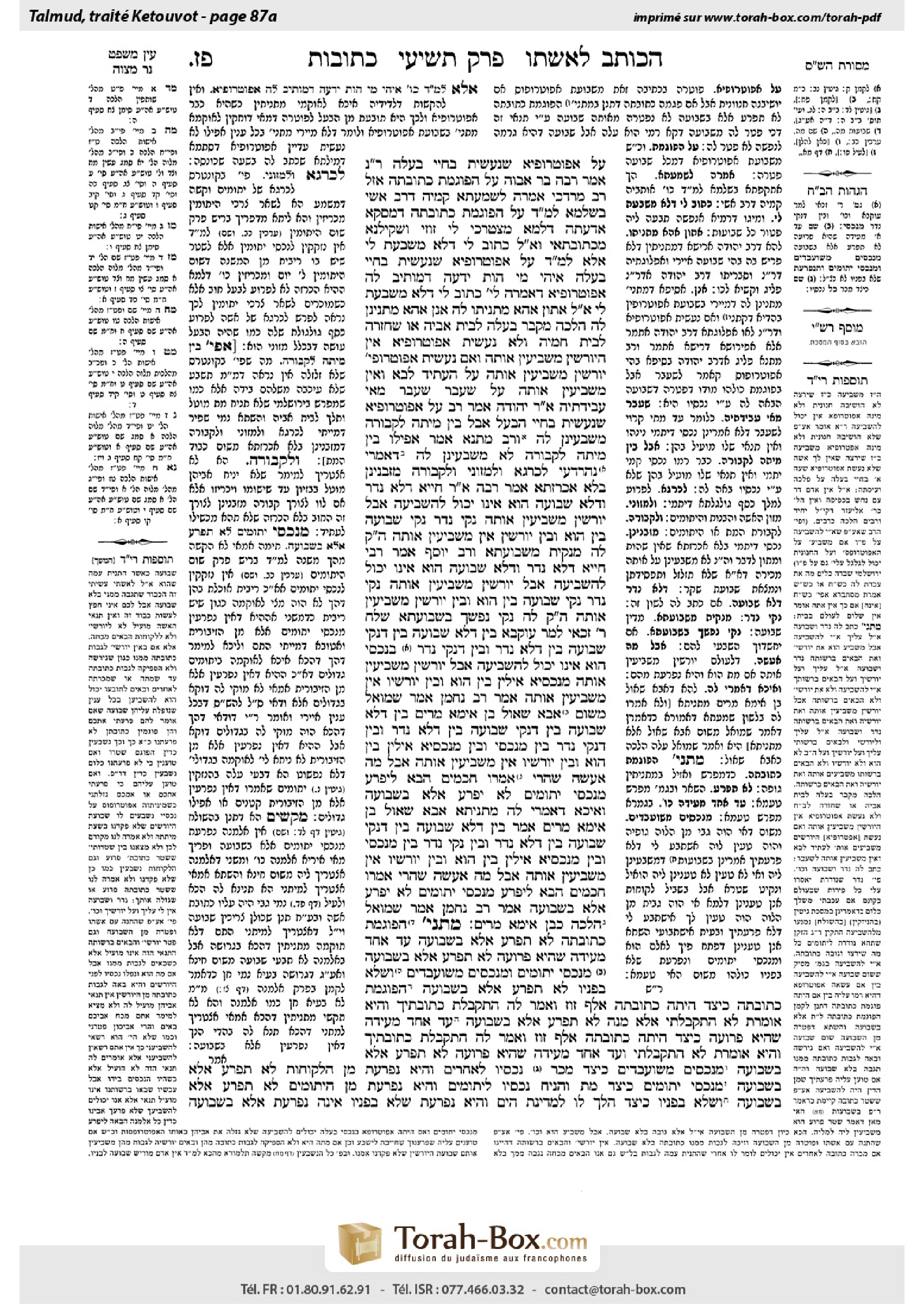 Torah-Box scan of Ketubot 87a