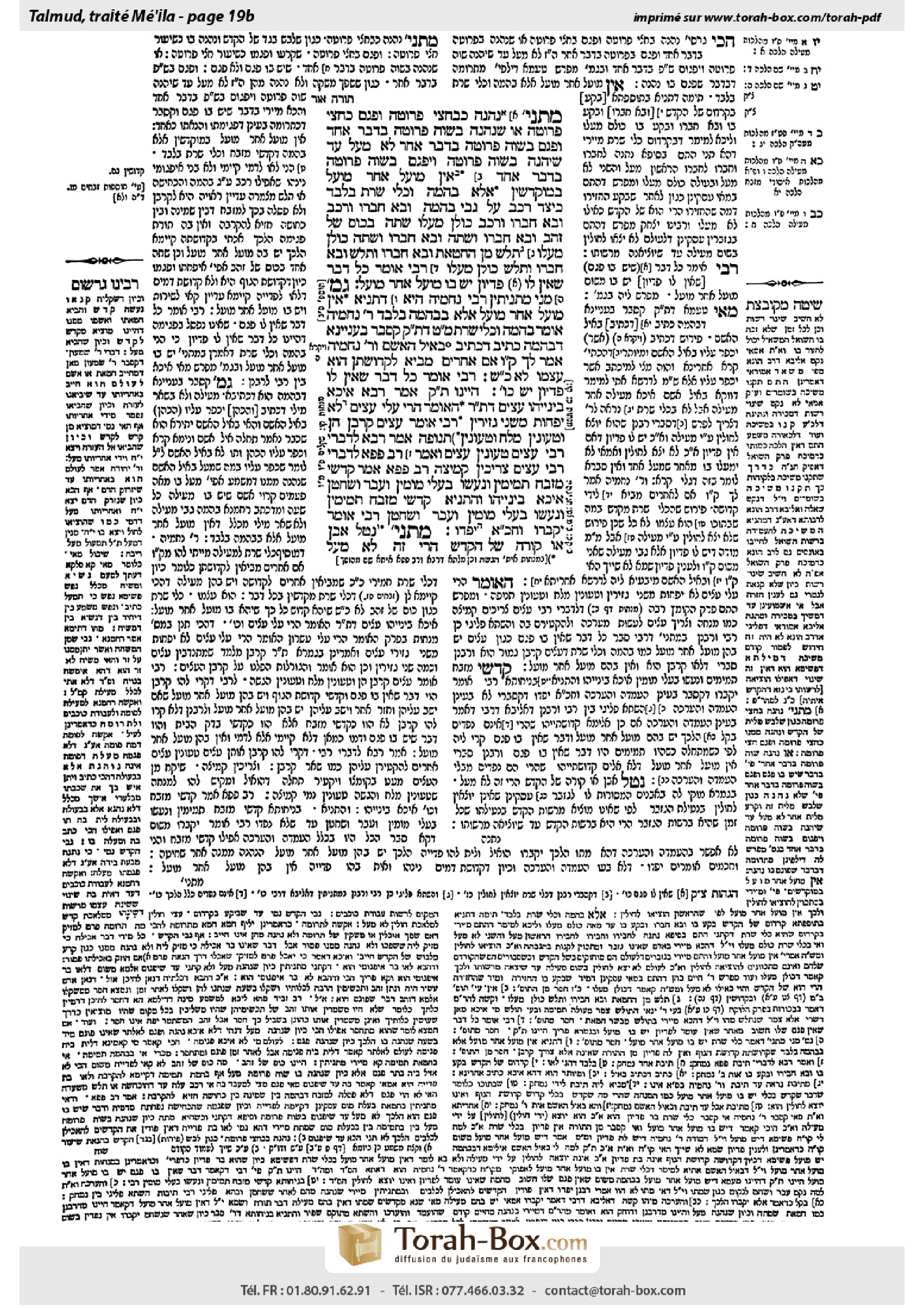Torah-Box scan of Meilah 19b