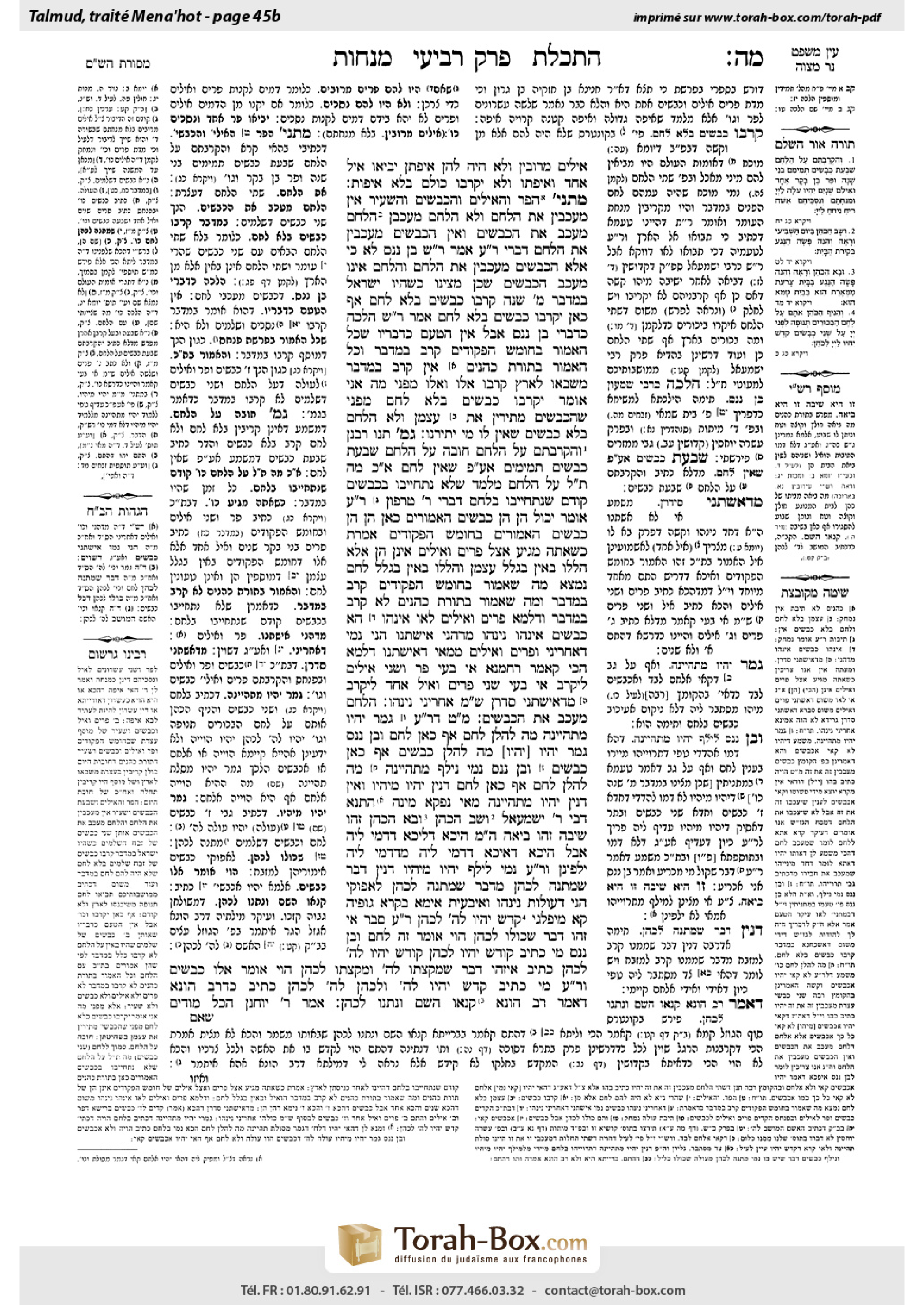 Torah-Box scan of Menachot 45b