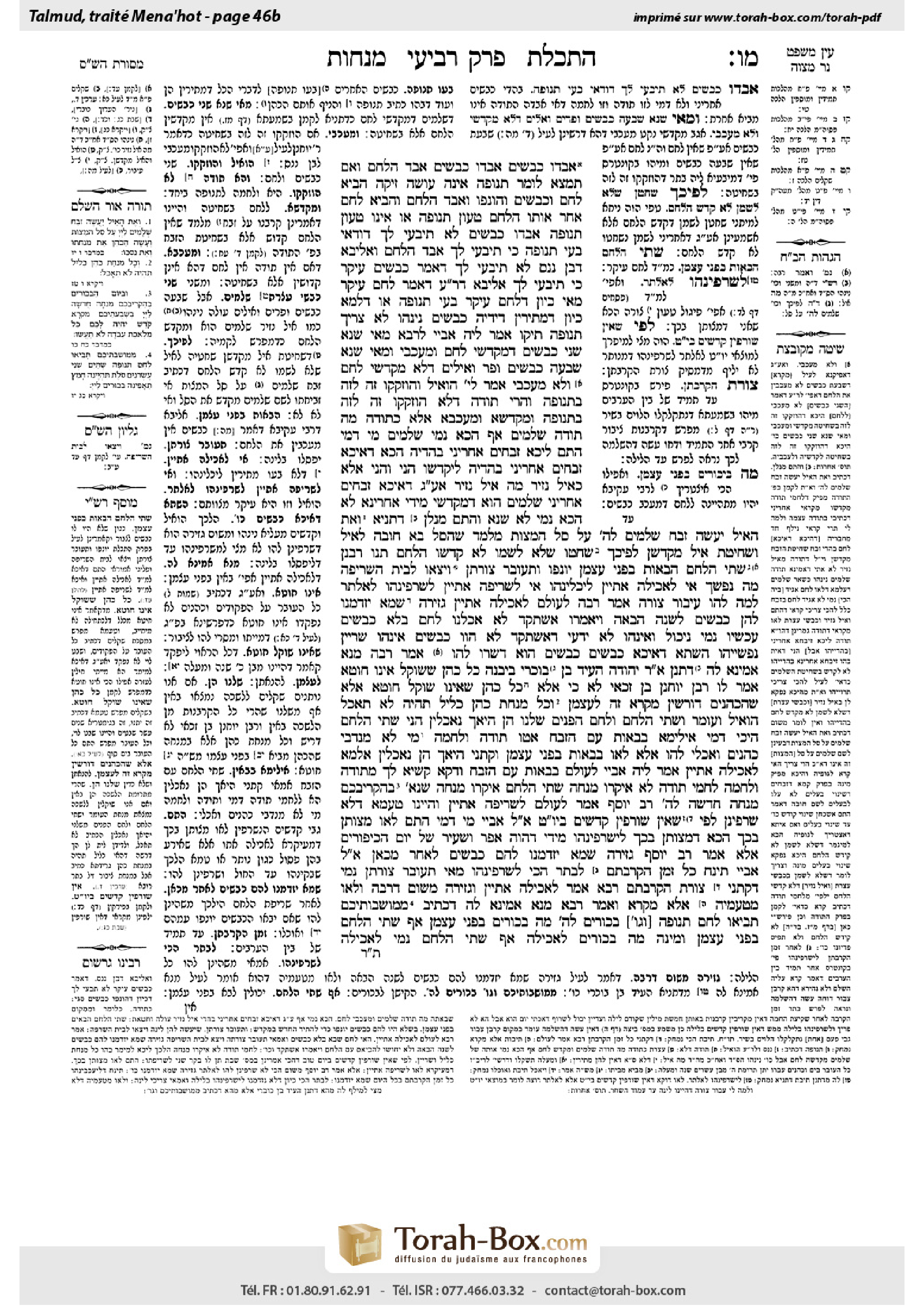 Torah-Box scan of Menachot 46b