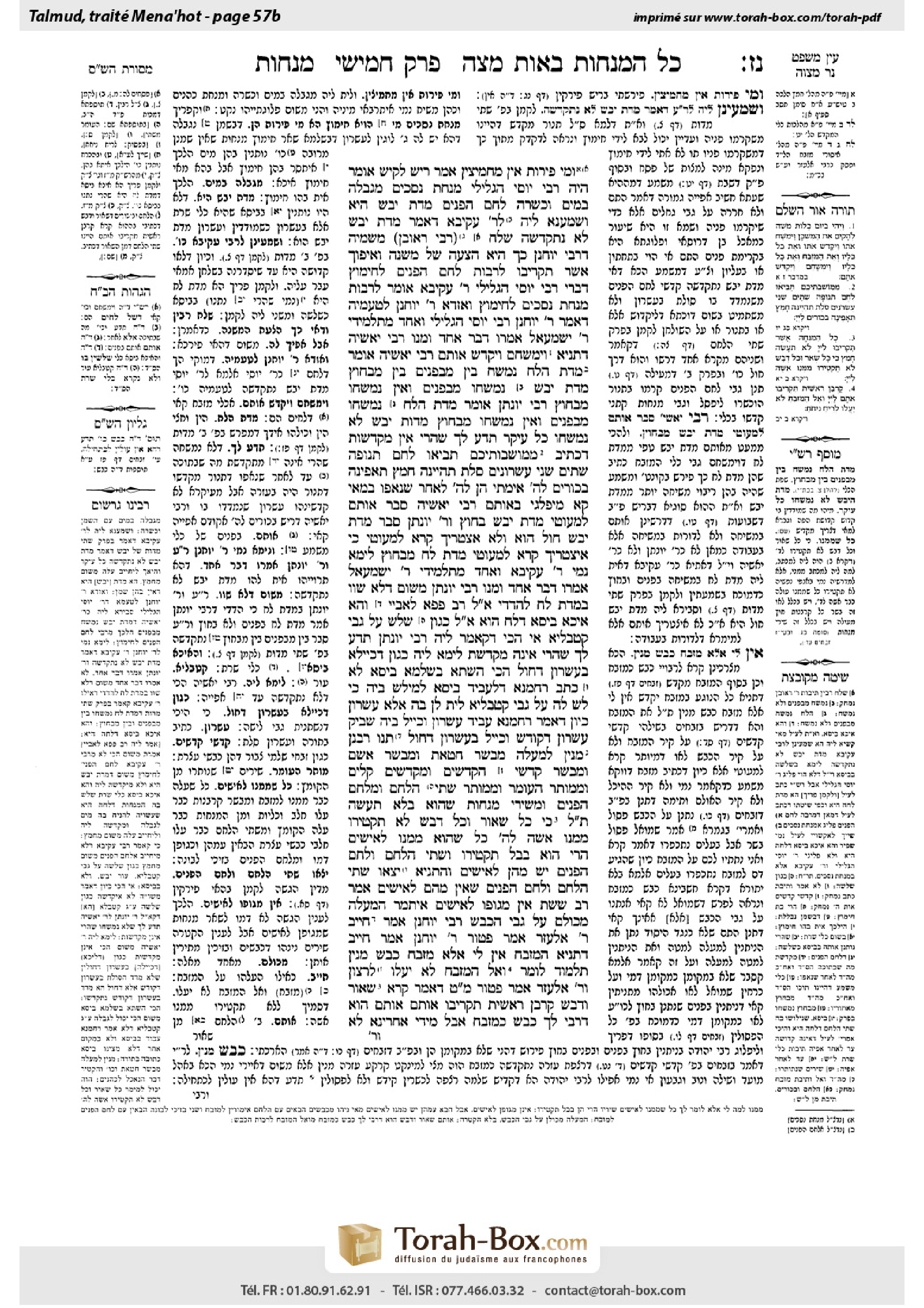 Torah-Box scan of Menachot 57b